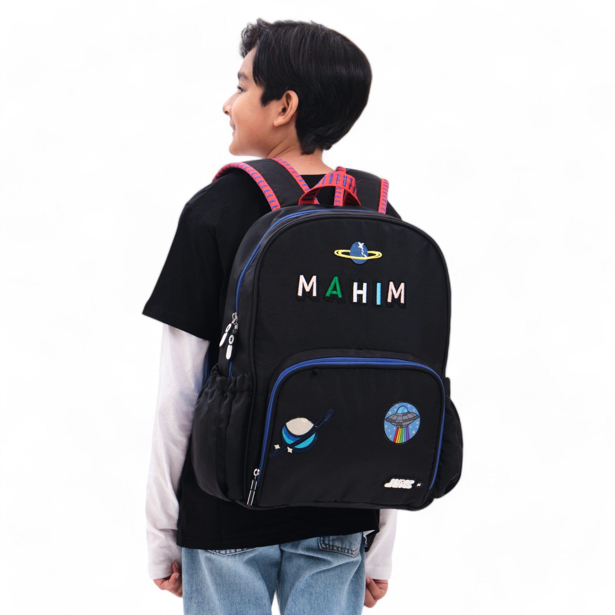 Moji Large Backpack for Men & Women - 40L Waterproof Travel Backpack Black - Perfect for Hiking, Camping, School & Business Trips