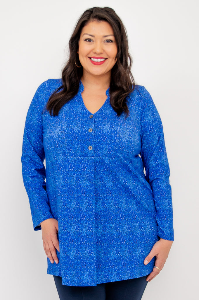 Edwina Long Sleeve Top - Soft Bamboo Fabric for Women - Perfect for Casual Wear, Office, and Vegas Night Out
