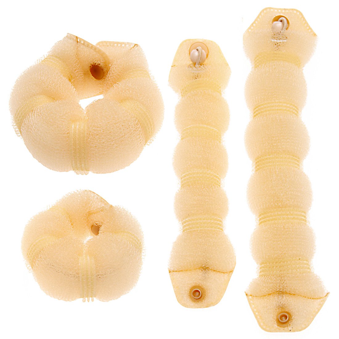 Magic Twist Ring Former & Doughnut Chignon Maker Set - 2 Piece Hair Styling Tools for Small & Large Buns (Blonde) | Perfect for Updos, Weddings & Everyday Hairstyles