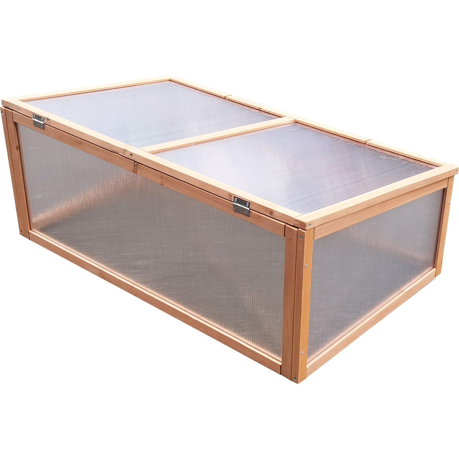 **Hanover 39-inch Portable Greenhouse Cold Frame with Top Opening - Red Cedar Wood Frames, Mini Outdoor/Indoor Greenhouse for Plants - Perfect for Sunroom, Patio, Deck, Porch, Garden & Backyard Gardening**