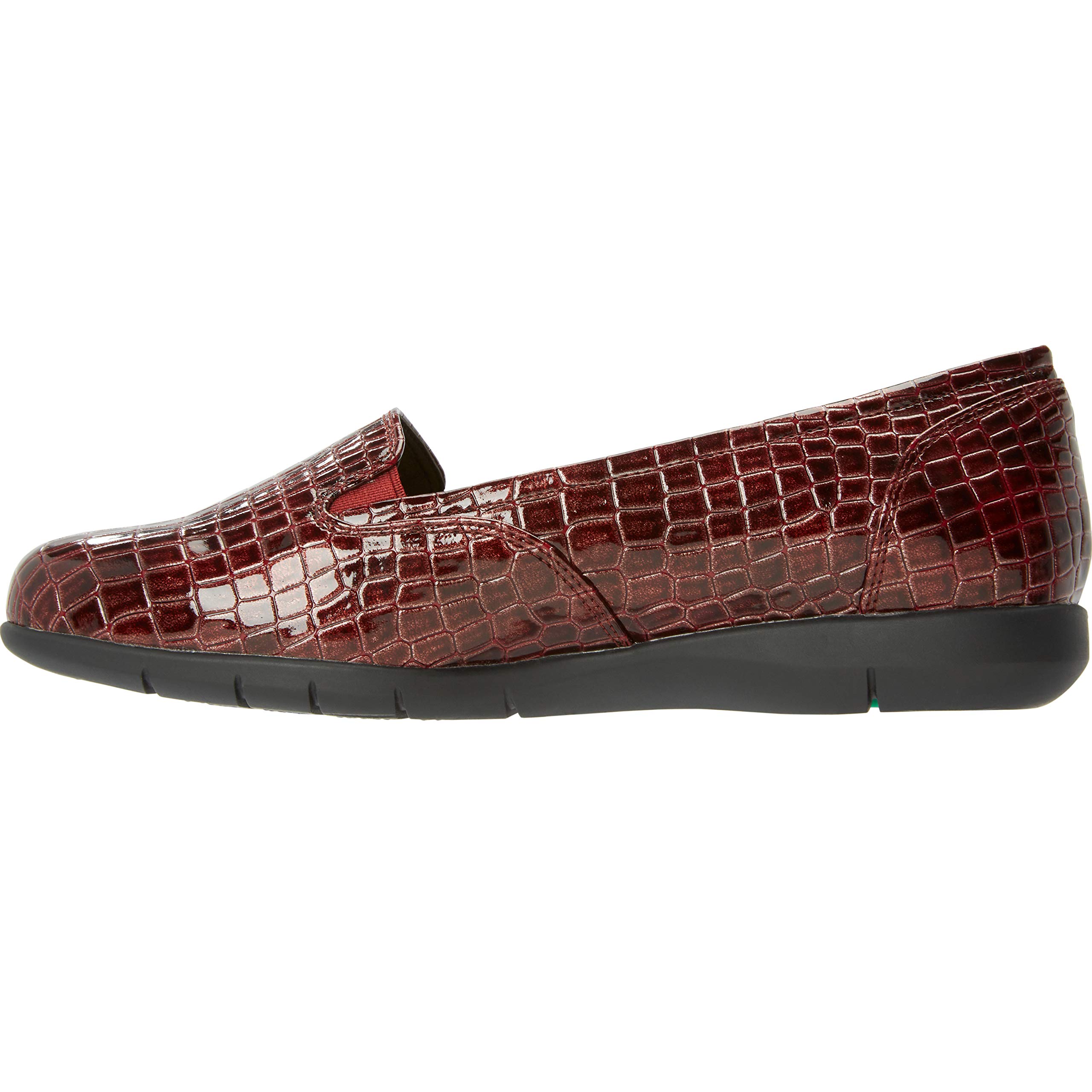 Comfortview Women's Wide Width The Leisa Flat - Comfortable Slip-On Shoes for Work, Travel & Everyday Wear