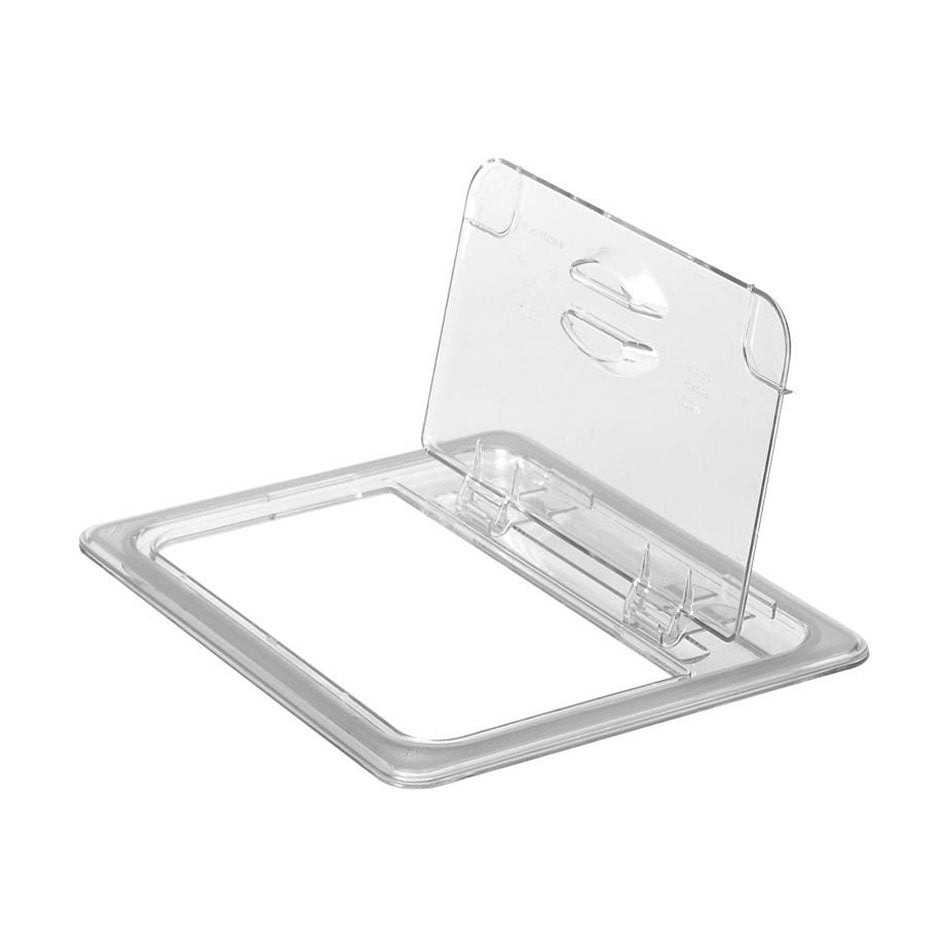 Cambro 20CWL135 Camwear Clear 1/2 Size Food Pan Flip Lid - Durable Polycarbonate Container for Commercial Kitchens, Catering & Food Storage