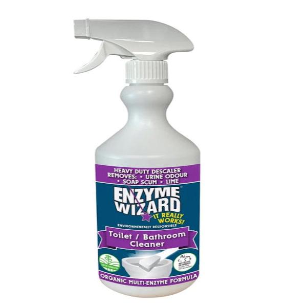 Enzyme Wizard Bathroom & Toilet Cleaner - Powerful Stain Remover for Tiles, Sinks & Showers | Eliminates Odors & Bacteria | Ideal for Home & Commercial Use