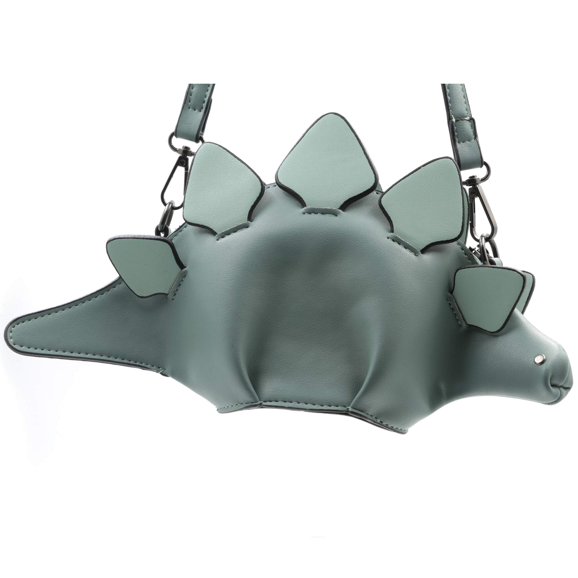 Dinosaur Shoulder Bag for Women - PU Leather Stegosaurus Crossbody Purse, Fashionable Dinosaur Themed Handbag for Girls, Teens & Women - Perfect for School, Work, Travel & Cosplay