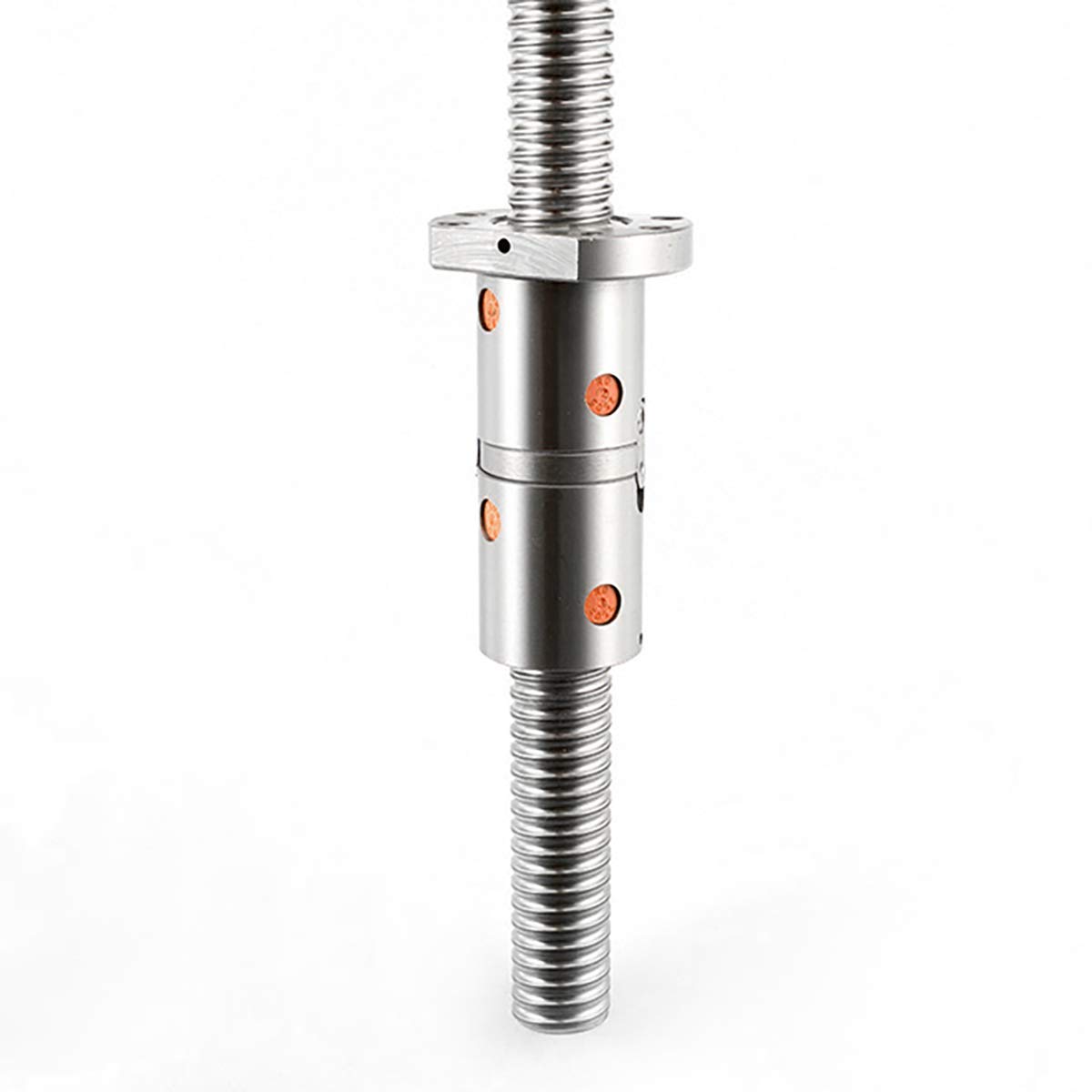 High Precision Double Nut Ball Screw DFU2505 RM2505 - 25mm Diameter, 18.11 Inch (460mm) Length for CNC Machines | Industrial Automation, 3D Printers & Robotics Applications