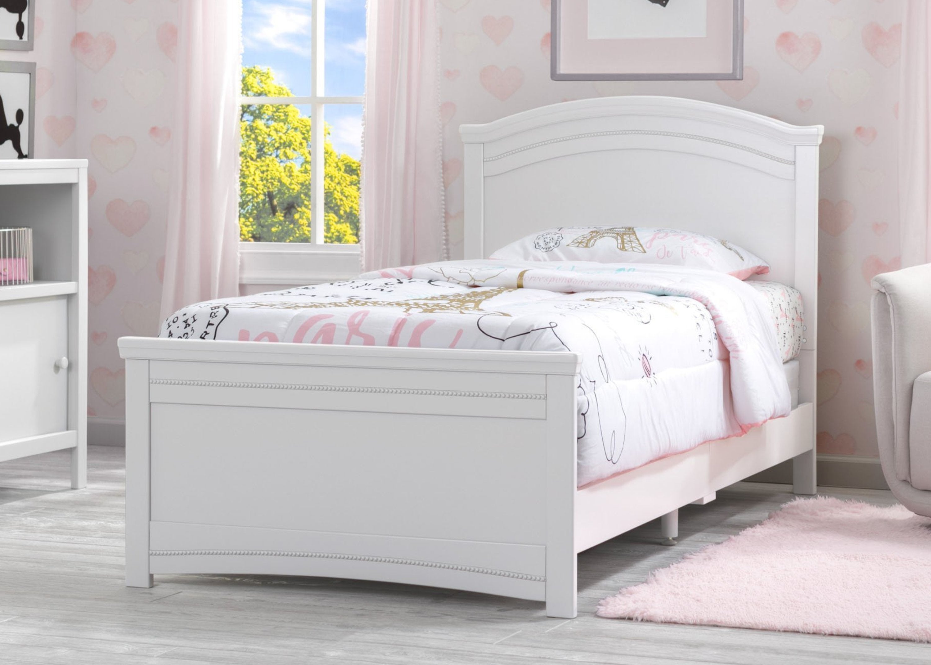 Penelope Twin Bed Frame - Sturdy Wooden Bed for Kids & Teens - Perfect for Bedrooms, Guest Rooms & Dormitories