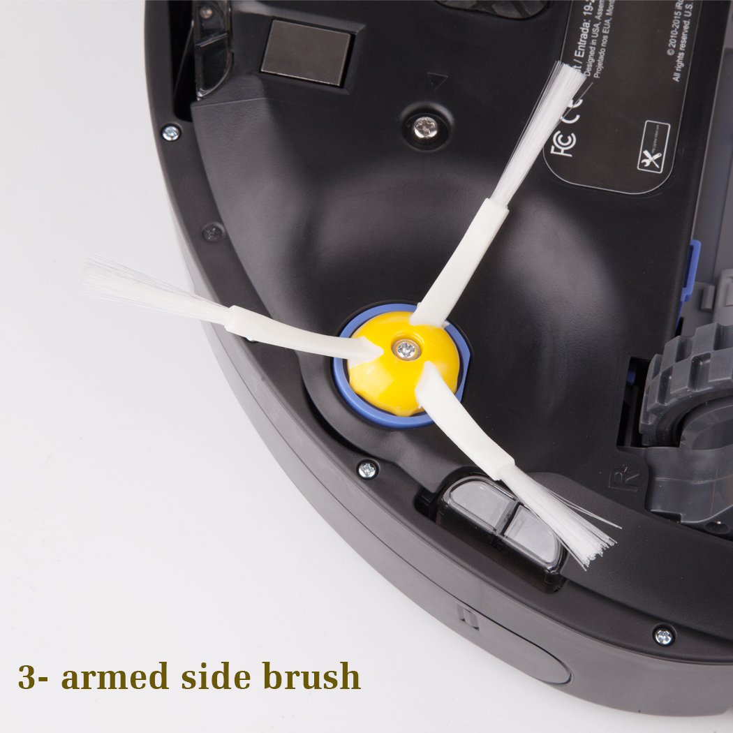 iRobot Roomba Replacement Side Brushes - Compatible with Roomba 675/690/650/595/560/550 (Not for 650/655 Pet Series) - Spinning Cleaning Brushes for Pet Hair & Hard Floors - Perfect for Home Cleaning & Maintenance