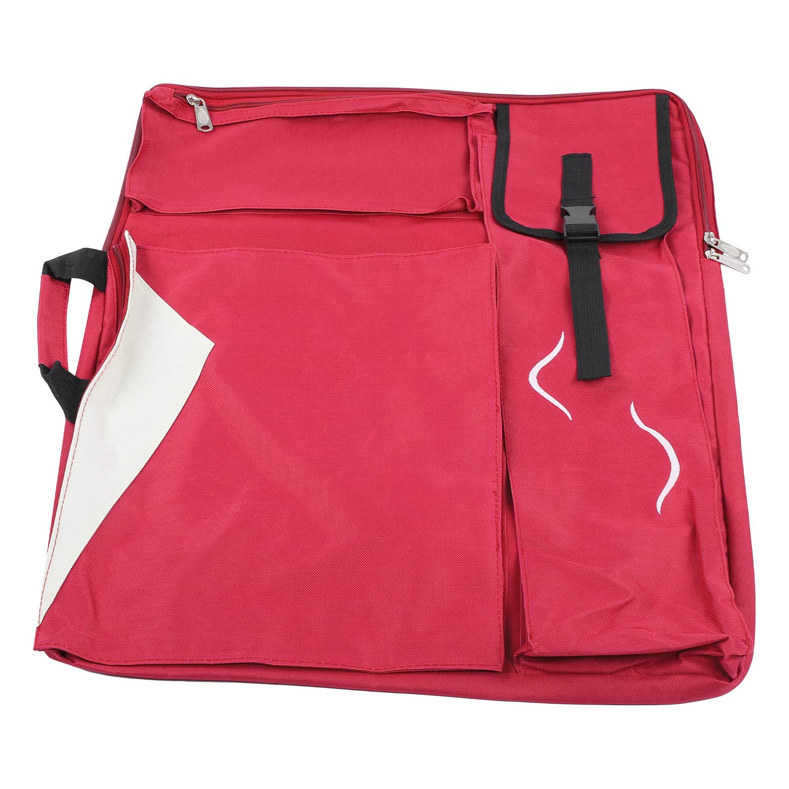 Artist Portfolio Backpack with Drawing Board - Durable for Students & Outdoor Hobbyists (Red) - Perfect for Art Classes & Travel