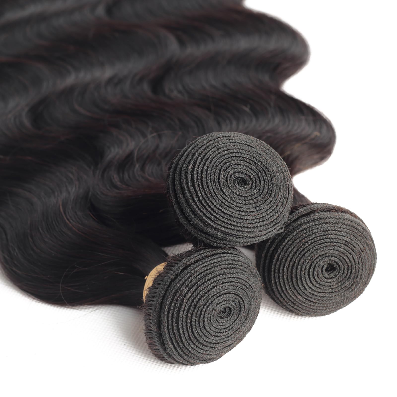 ALLRUN 20 22 24 Inch Body Wave Bundles with 4x4 HD Lace Closure - 100% Unprocessed Brazilian Virgin Remy Human Hair for Natural Look | Perfect for Weaves, Extensions & Styling