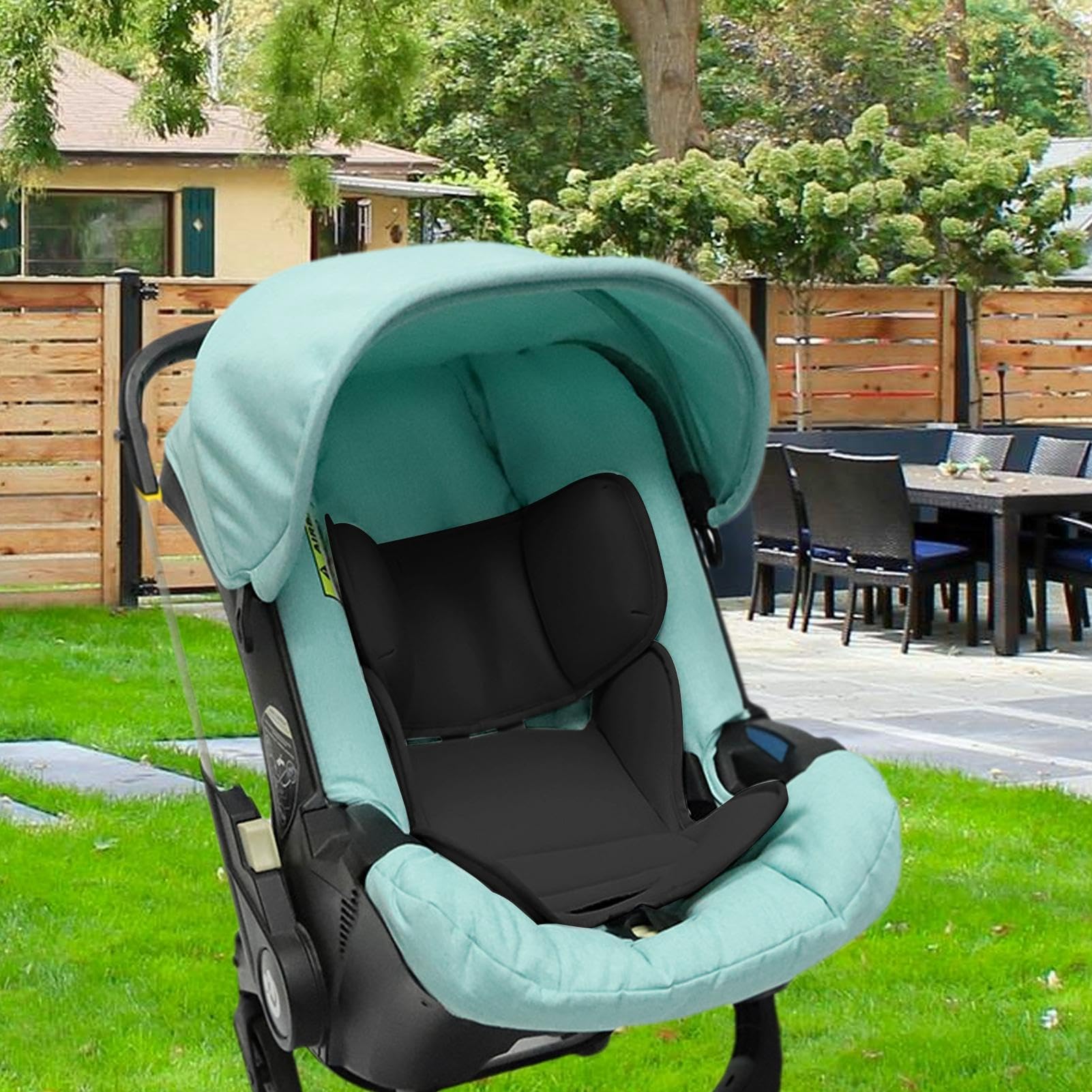 Soft Baby Car Seat Insert - Head & Body Support for Infants | Stroller Liner for Newborns | Perfect for Baby Showers, Travel & Daily Use