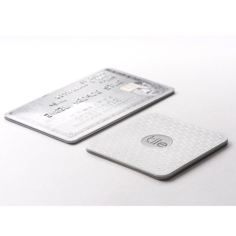 Tile Slim Bluetooth Tracker - Ultra Thin & Lightweight, Find Your Keys, Wallet & More - Perfect for Travel, Office & Everyday Use (White)
