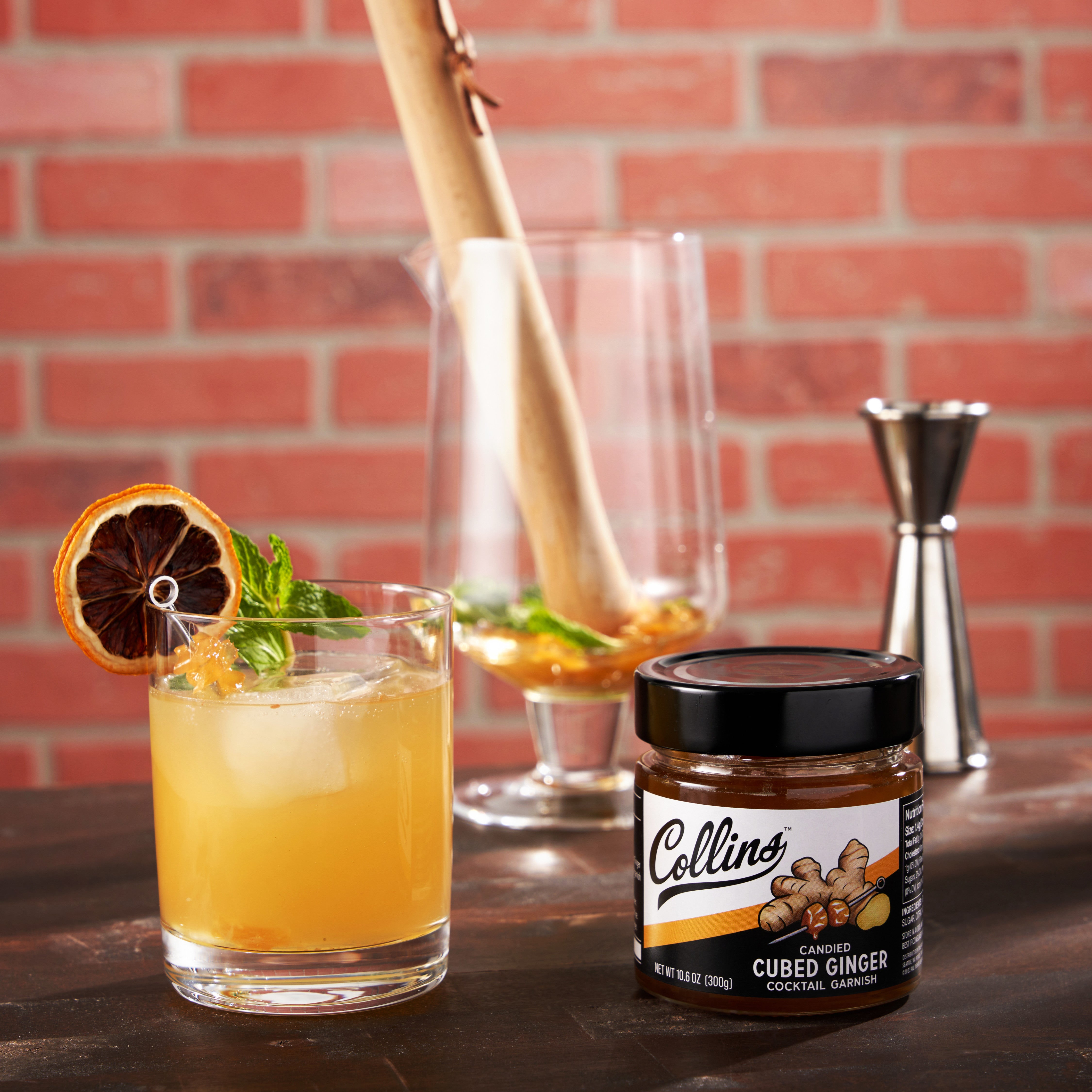 Premium Candied Stem Ginger in Syrup - 10.6 Oz Jar | Sweet & Spicy Ginger Treat | Perfect for Baking, Tea, Cocktails & Gift Giving