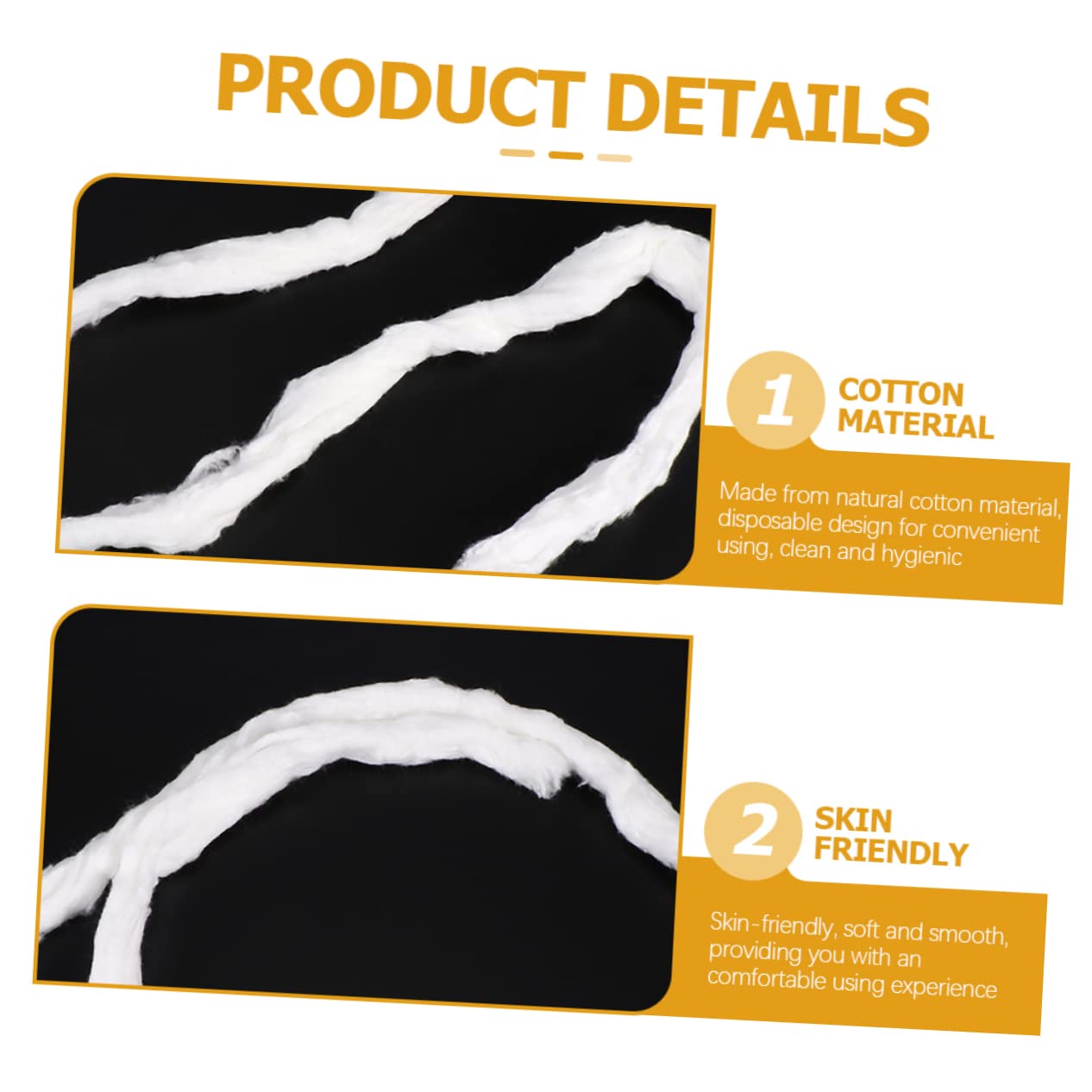 FOMIYES Reusable Cotton Coils for Makeup, Nail Art & Hair Perm - 200g Soft Beauty Rollers (Perfect for Salon, Spa & Home Skin Care)