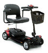 Go Go Elite Traveler 4 Wheel Mobility Scooter - Lightweight Folding Electric Scooter for Adults & Seniors - Perfect for Travel, Shopping, and Outdoor Activities