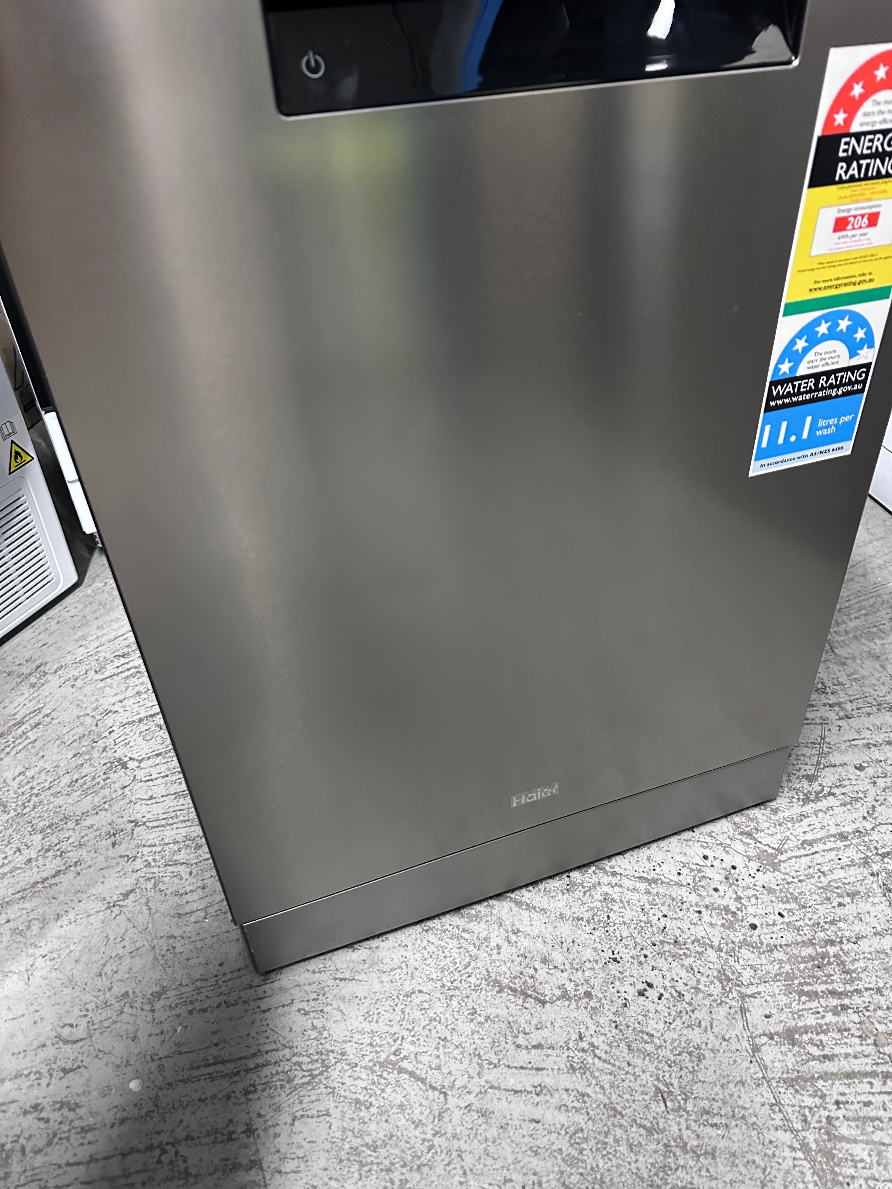 Haier HDW15F3S1 15 Place Setting Freestanding Dishwasher in Stainless Steel - Factory Refurbished | Perfect for Large Families & Entertaining Guests