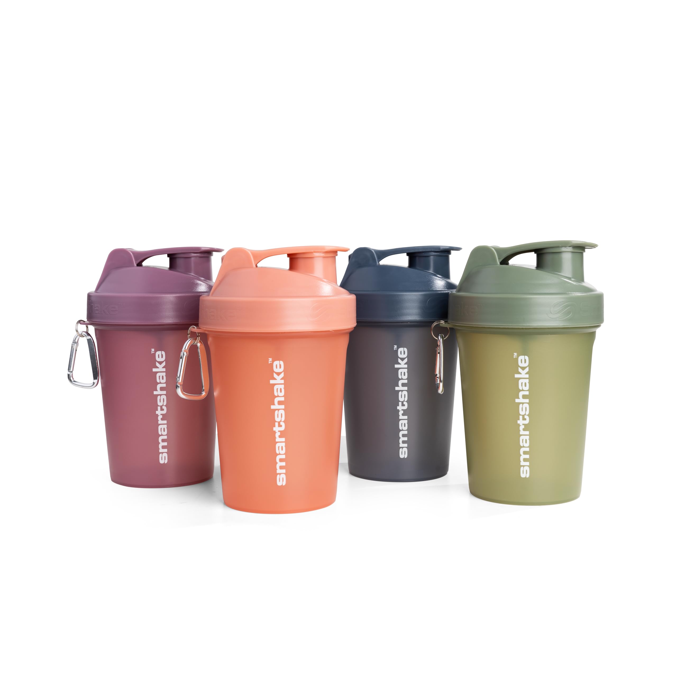 SmartShake Protein Shaker Bottle 4-Pack - 13.5oz Leakproof BPA-Free Mixing Cups for Protein Powder, Pre-Workout & Meal Replacement Shakes | Gym, Fitness & Bodybuilding Essentials | Multicolor Blender Bottles for Post-Workout Recovery & On-The-Go Nutrition