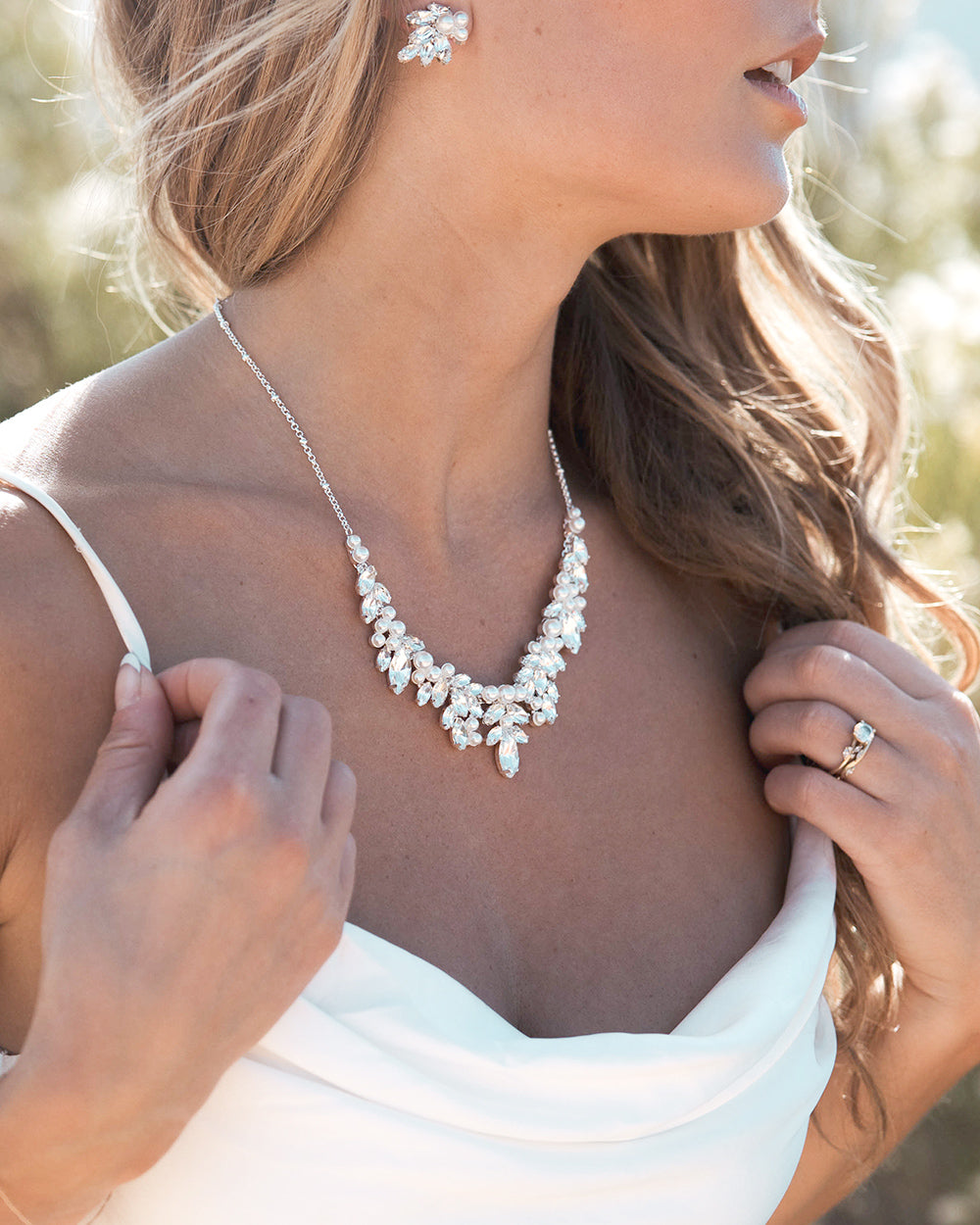 Gwyneth Jewelry Set - Elegant Necklace & Earrings for Women | Perfect for Weddings, Parties & Date Nights | 925 Sterling Silver Fashion Jewelry Gift Set