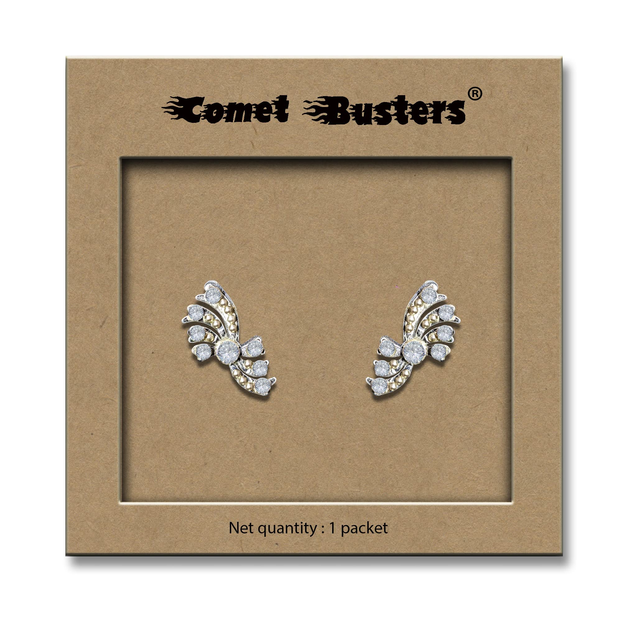 Comet Busters Face Gems - Glitter Eye Jewels for Rave, Festival & Party Makeup - Self-Adhesive Face Decoration & Bindi (JEWEYE001-1, JEWEYE006) - Perfect for Halloween, Cosplay & EDM Events