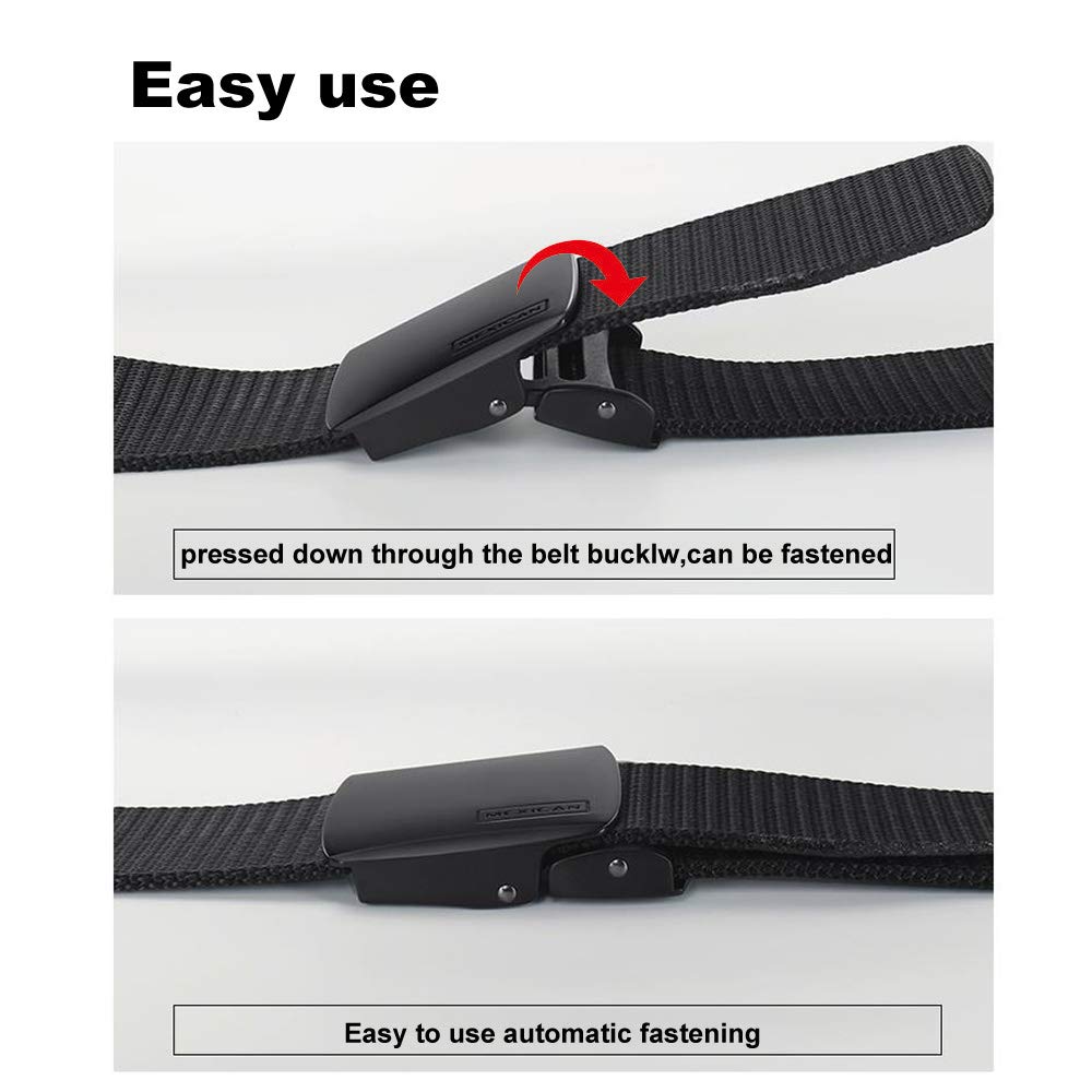 Tactical Belt for Men - Heavy Duty Military Grade Nylon Canvas Belt with Metal Buckle | Outdoor, Hiking, Camping & Survival Gear