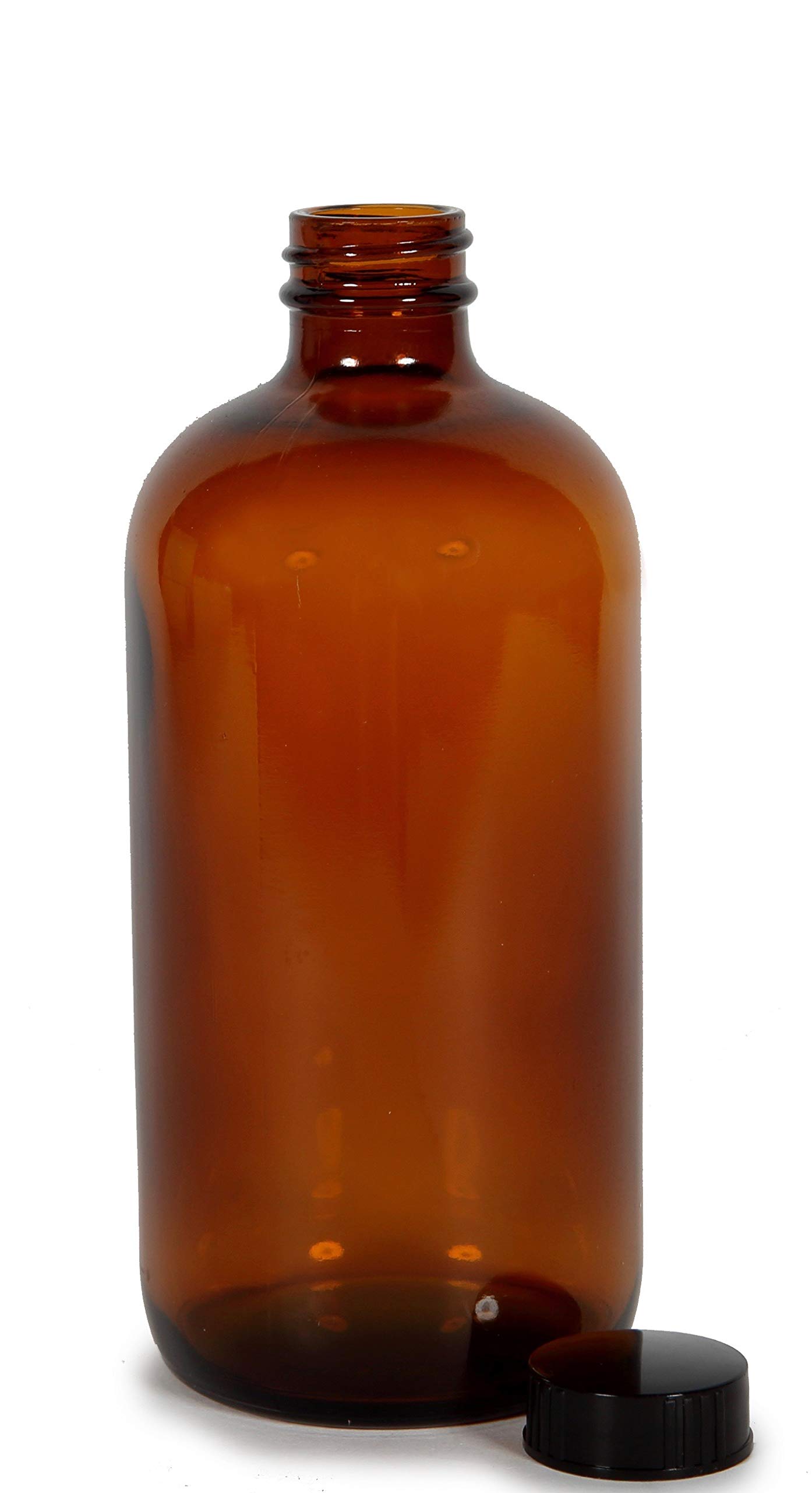 Vivaplex 12-Pack 16 oz Amber Glass Bottles with Airtight Lids - Perfect for Essential Oils, Homemade Beauty Products & DIY Storage Solutions