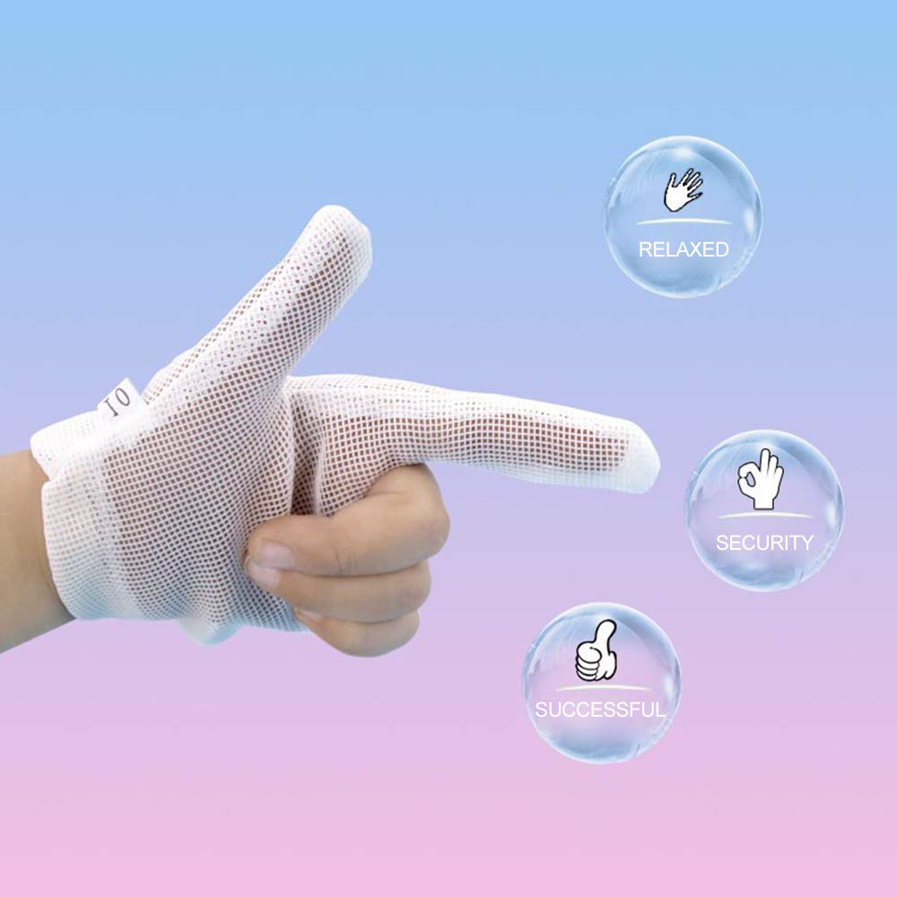 **Thumb Sucking Stop Guard for Kids - Comfortable & Breathable Finger Guard to Prevent Thumb & Finger Sucking - No Scratch Treatment Kit for Ages 6 Months to 7 Years (Small) - Perfect for Daycare, Travel & Home Use**