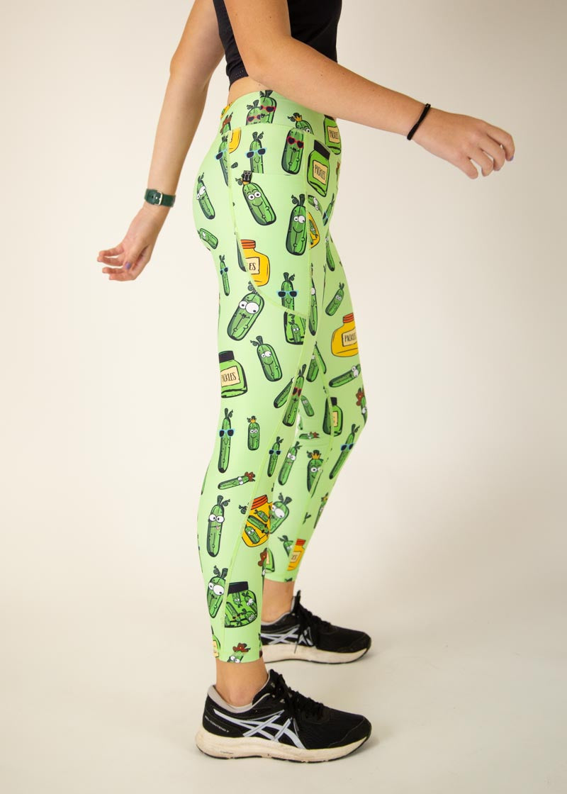 Women's High Waist Pickleball Leggings - Moisture Wicking & Stretchable for Yoga, Gym & Pickleball Games