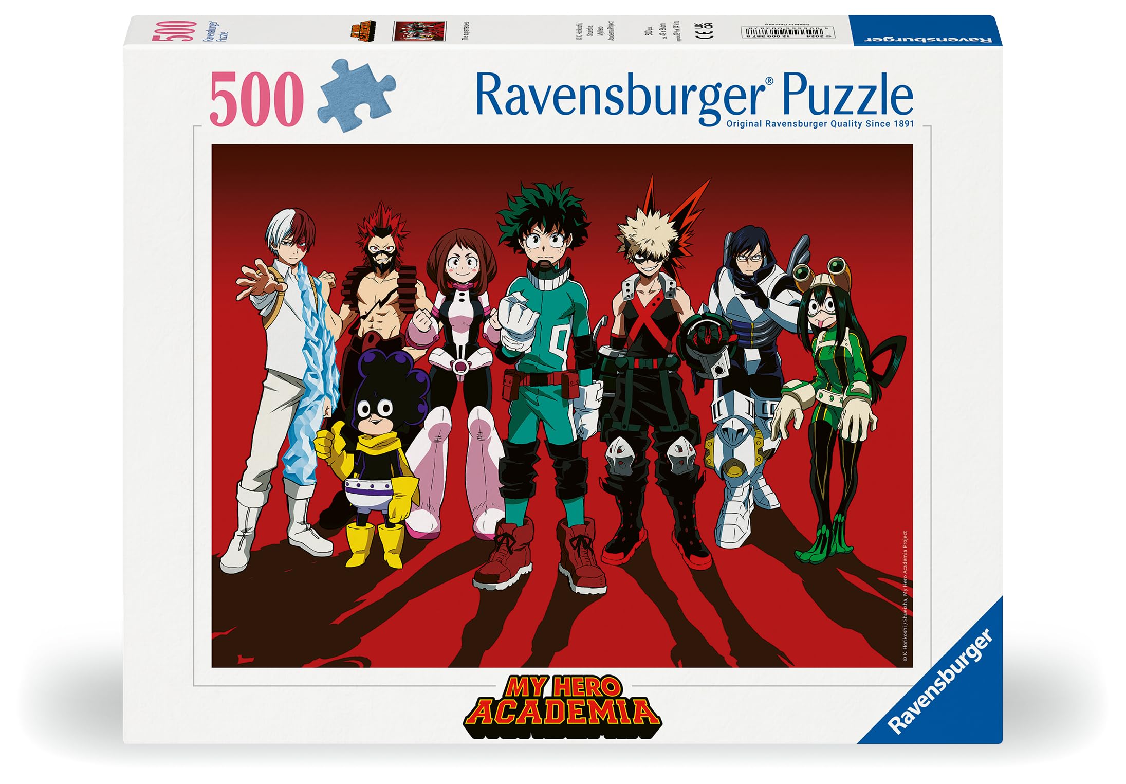 Ravensburger 500-Piece My Hero Academia Anime Puzzle for Adults & Kids Ages 12+ - Perfect for Family Game Night, Anime Fan Gifts & Home Decor