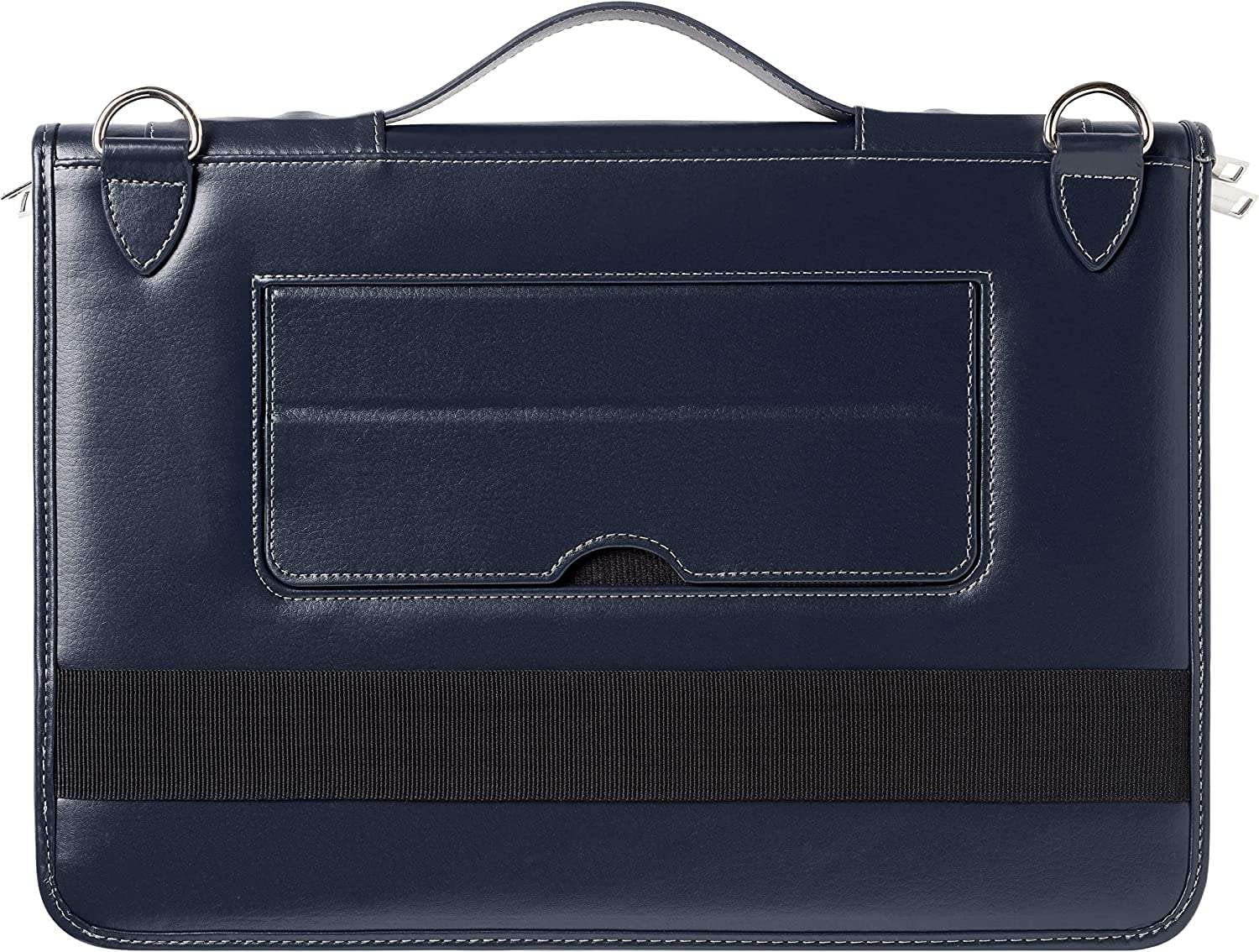 Broonel Genuine Blue Leather Laptop Messenger Bag for MacBook Pro 13 Inch (2019 Model) - Premium Business Briefcase for Work, Travel & College | Compatible with MacBook Air 13