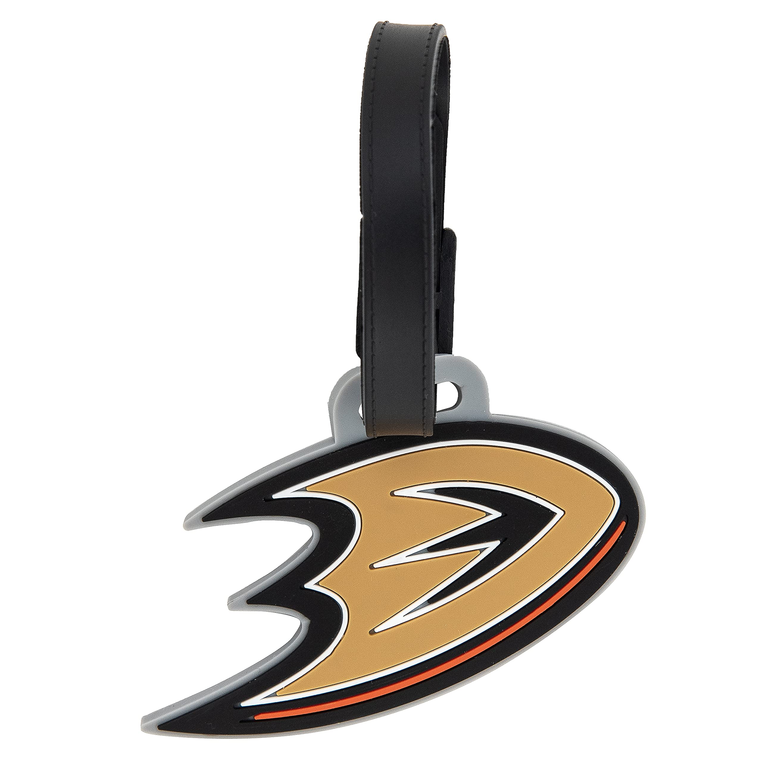 Anaheim Ducks NHL Team Logo PVC Luggage Tag - Durable Hockey Travel Accessory for Hockey Fans, Suitcases & Backpacks - Perfect for NHL Games, Travel & Sports Events
