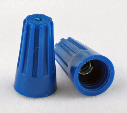Blue 22-14 AWG Wire Connectors (100 Pack) - Ideal for Electrical Wiring, Automotive Repairs & DIY Home Projects