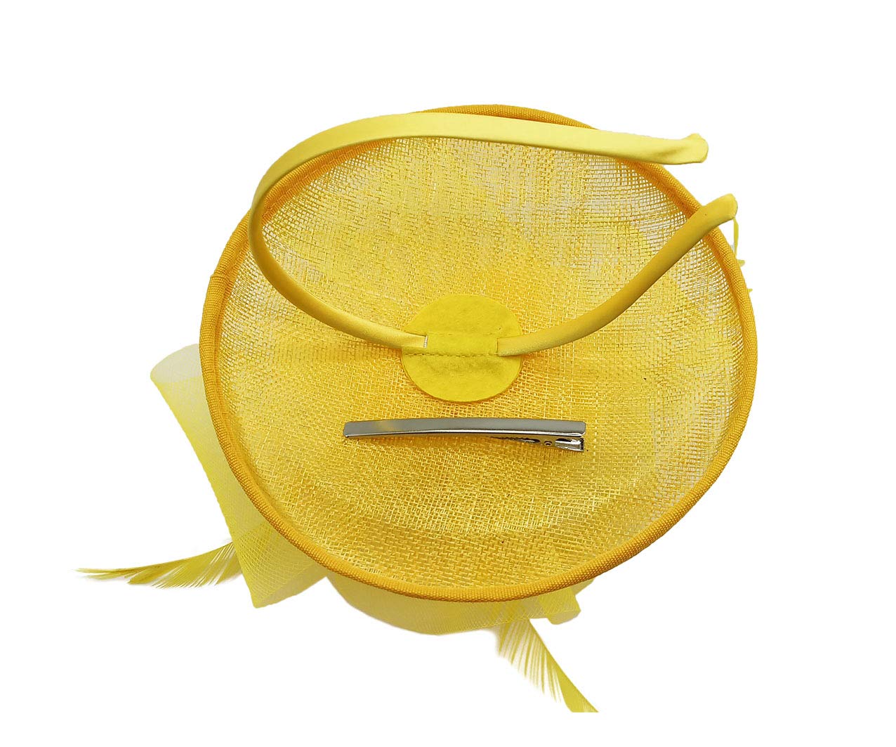 Elegant Feather Fascinator Headband with Flower - Perfect for Weddings, Royal Ascot & Special Occasions | Hair Clip for Women's Fashion Accessories | Great for Bridal, Tea Parties & Formal Events