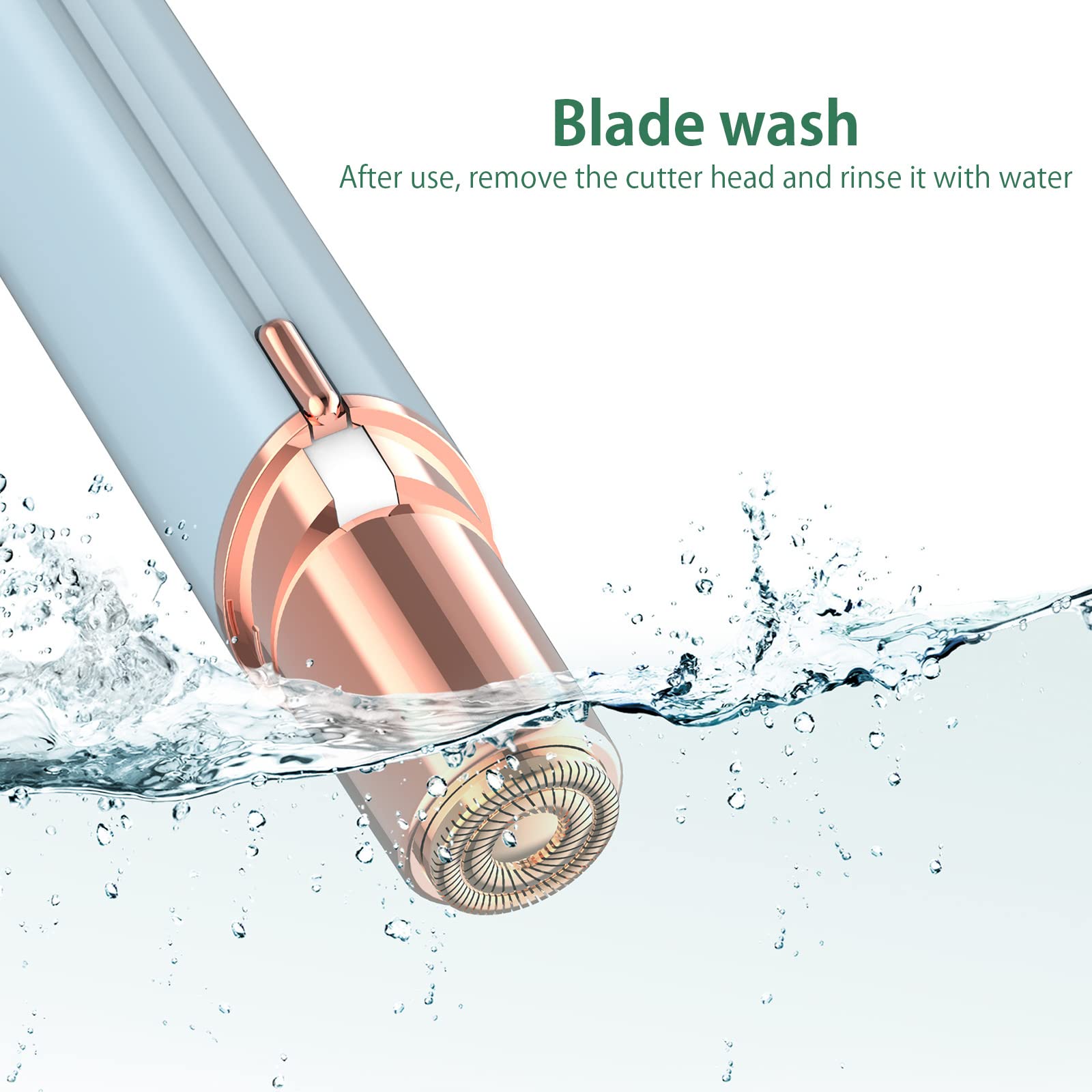 Painless Electric Facial Hair Remover for Women - USB Rechargeable Mini Hair Trimmer for Face, Cheeks, Lips & Chin | Peach Fuzz Removal | Portable & Gentle Skin Care Tool | Perfect for Travel, Daily Grooming & Smooth Skin Routine