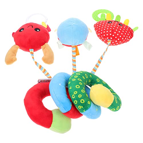 Garneck Spiral Activity Hanging Toys for Baby Stroller & Crib - Colorful Animal Car Toys for Infant Development & Sensory Play | Perfect for Newborns, Toddlers & Daycare Use