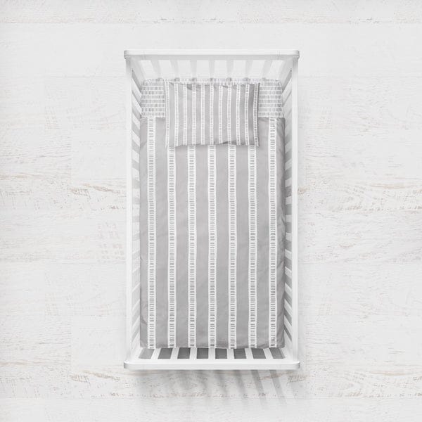 Elys & Co 4-Piece Baby Crib Bedding Set - Soft Cotton Crib Sheets, Fitted Crib Skirt, Bumper Pads - Perfect for Nursery Decor & Newborn Sleep Comfort
