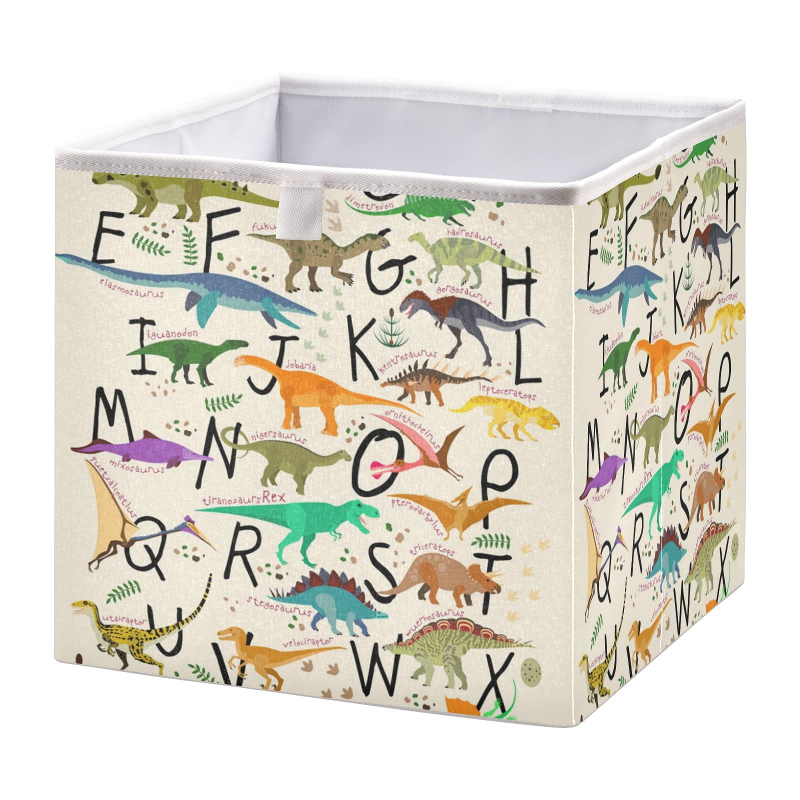 Foldable Collapsible Storage Baskets for Shelves - 11 x 11 Inch Decorative Organizer Bins for Clothes, Toys, Books & Pantry | Perfect for Home, Office & Kids Room Organization