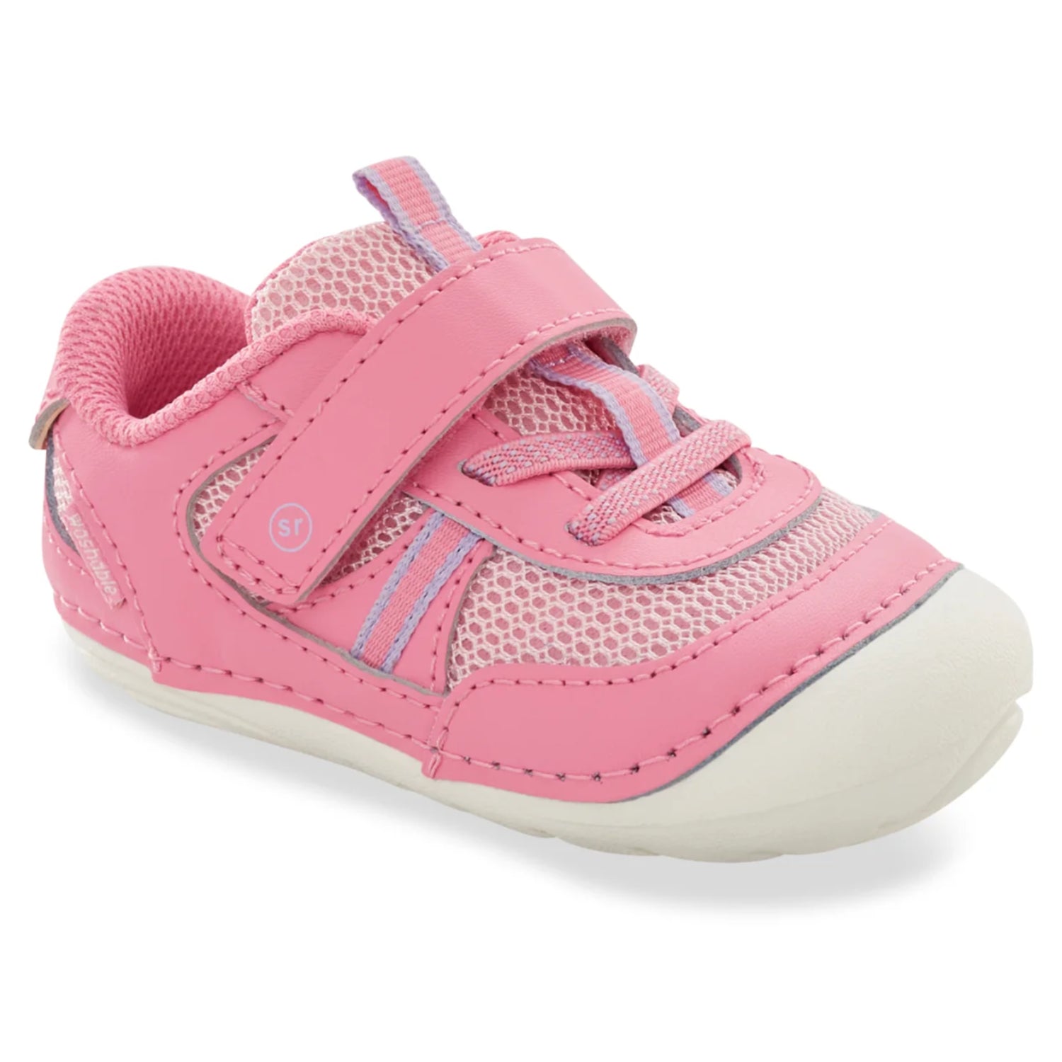 Stride Rite Pink Apollo Soft Motion Toddler Sneakers - Lightweight Walking Shoes for Baby Girls | Perfect for Playtime, Daycare & First Steps