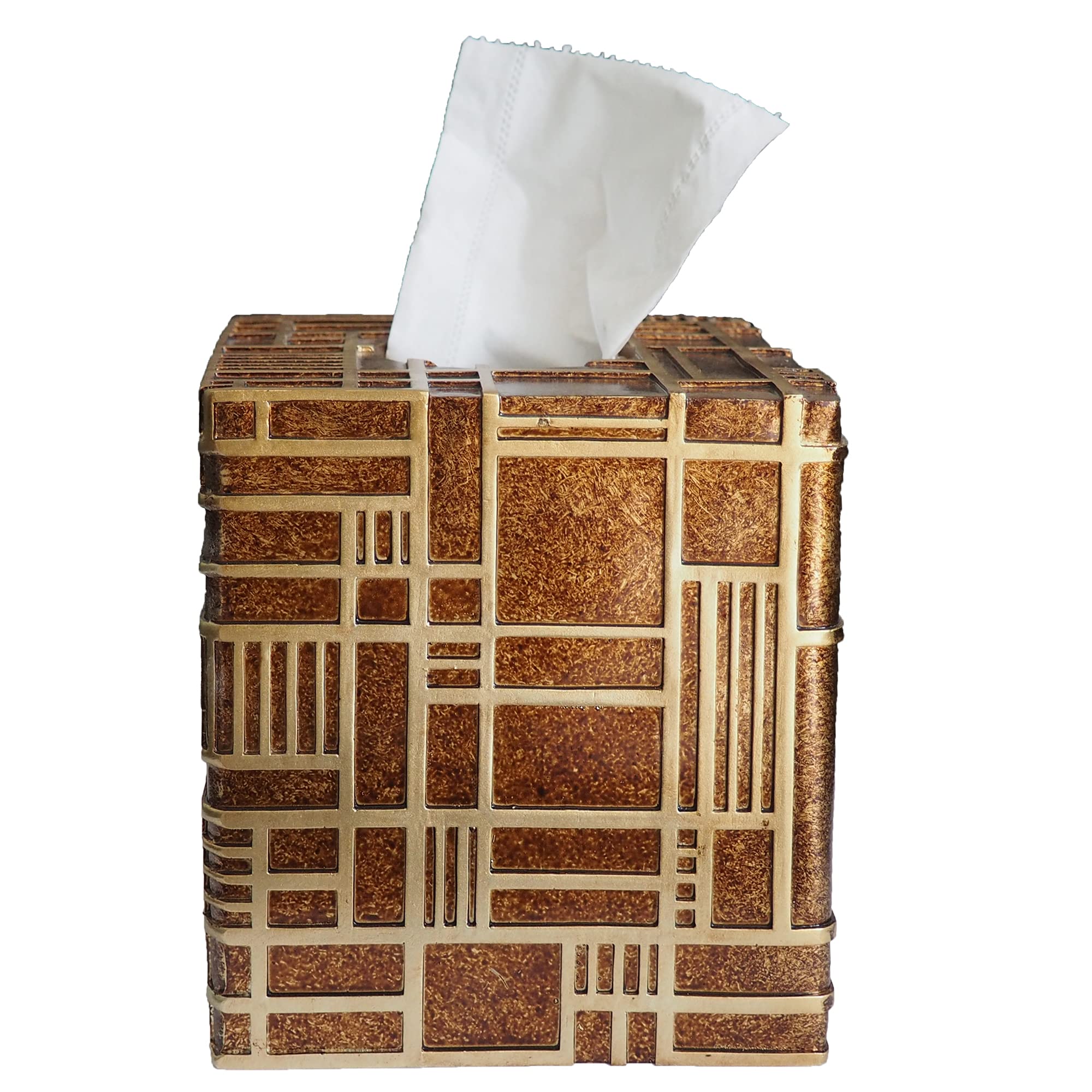 Modern Square Tissue Box Cover Holder - Elegant Bathroom Vanity & Countertop Decor, Stylish Tissue Box Cover for Bedroom, Living Room, and Office Use - Perfect for Home & Office Organization