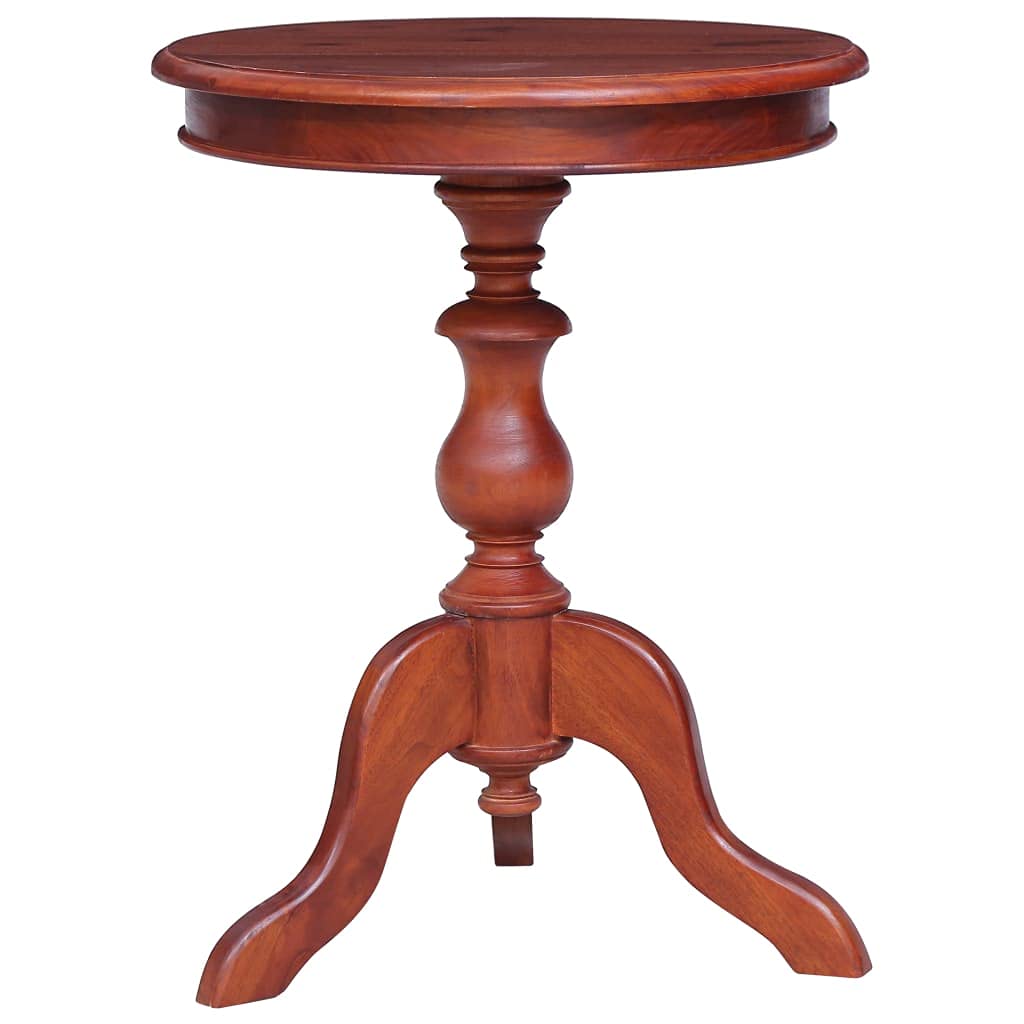 Round Wooden Side Table - 19.7