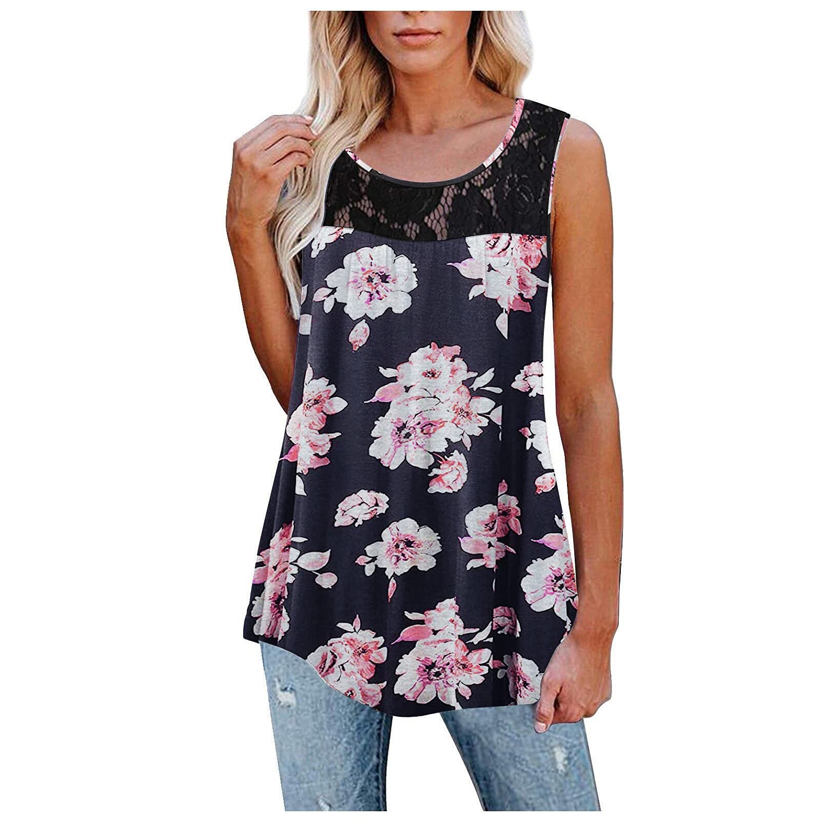 Women's Workout Tank Tops - Round Neck Summer Tee Shirts for Gym, Yoga & Casual Wear | Breathable & Comfortable