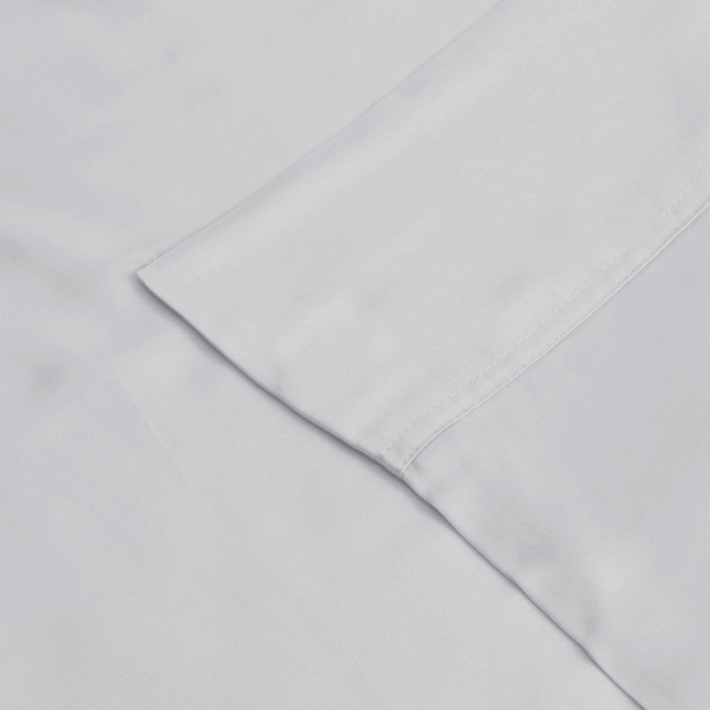 300 Thread Count Rayon From Bamboo Solid Deep Pocket Sheet Set - Ultra Soft & Breathable Bed Sheets for Queen Size Mattress - Perfect for All-Season Comfort & Luxury Bedroom Decor