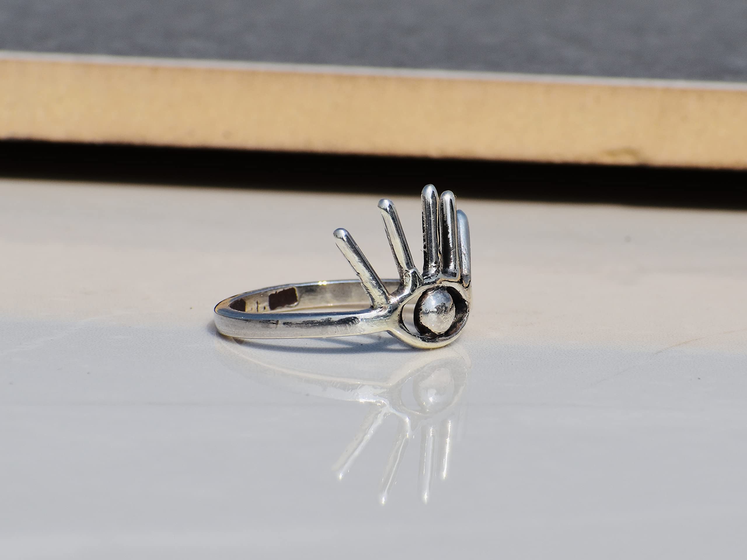 Evil Eye Protection Ring - 925 Sterling Silver Handmade Statement Jewelry for Women | Dainty & Elegant Gift for Her | Perfect for Everyday Wear, Spiritual Protection & Fashion Accessories