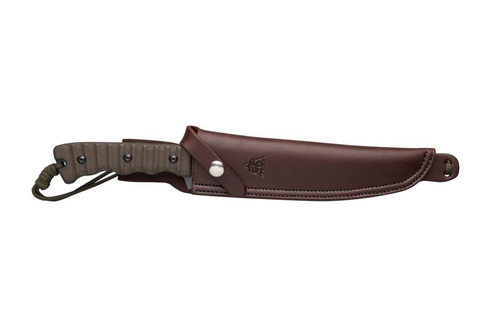 Tops Knives Wild Pig Hunter - High Carbon Steel Fixed Blade Hunting Knife for Outdoor, Camping & Survival - Perfect for Hunting, Skinning & Bushcraft