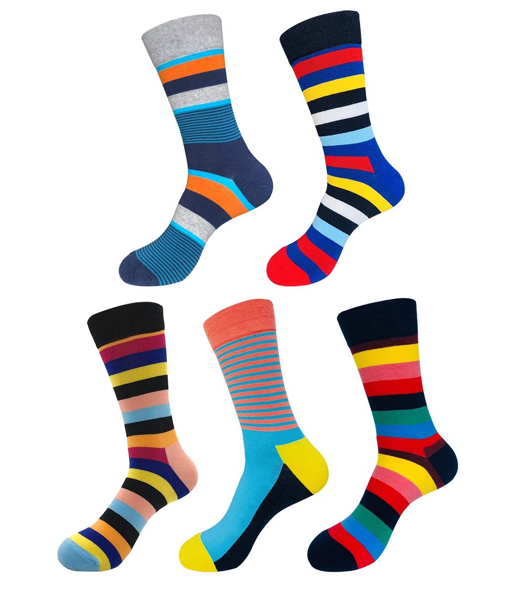 EmaoFun Fun Men's Socks - Colorful Short Patterned Socks for Men | Casual Wear, Gym, Work & Everyday Comfort