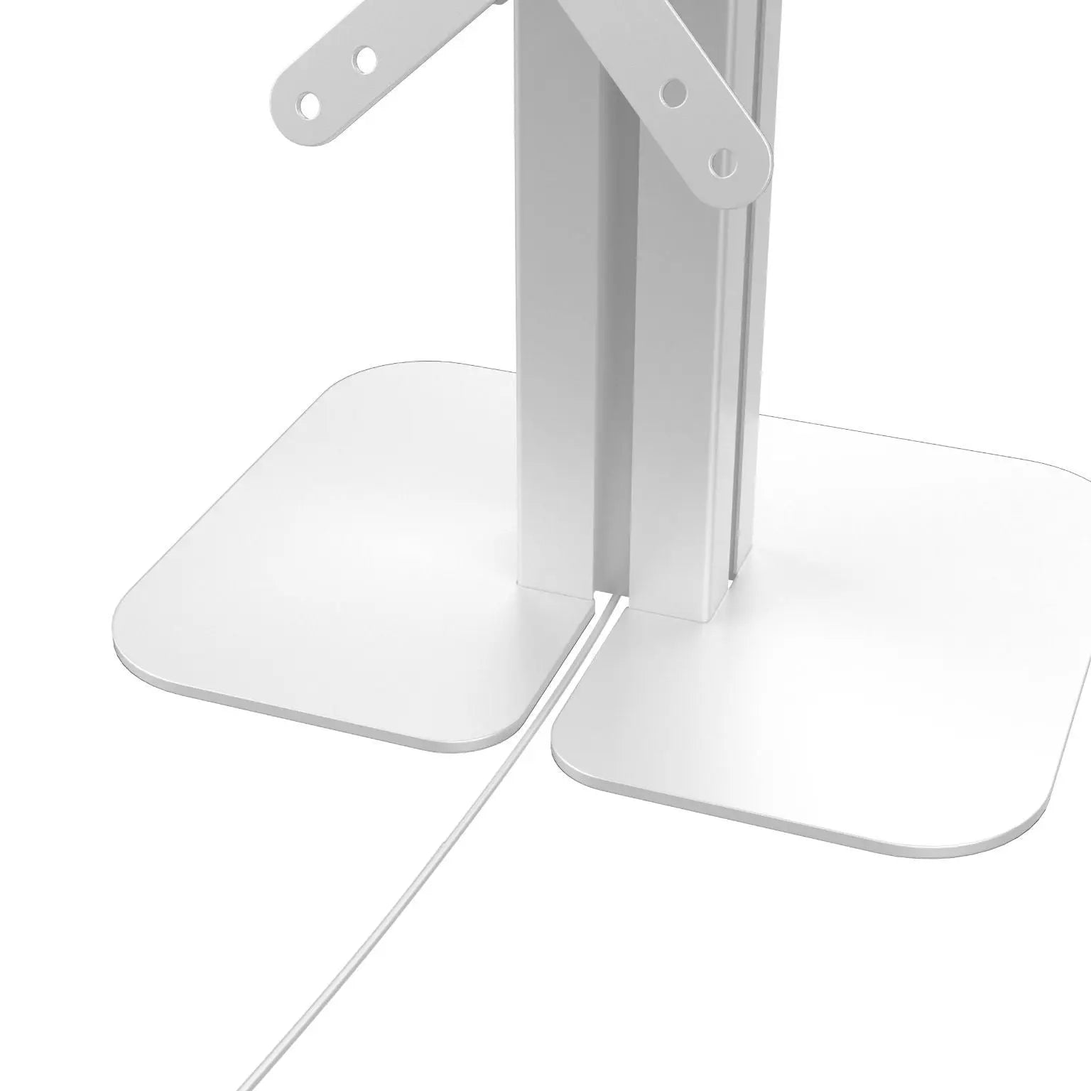 Dual VESA Compatible Table Mount for POS Systems - Adjustable Monitor Stand for Retail, Restaurant & Office Use