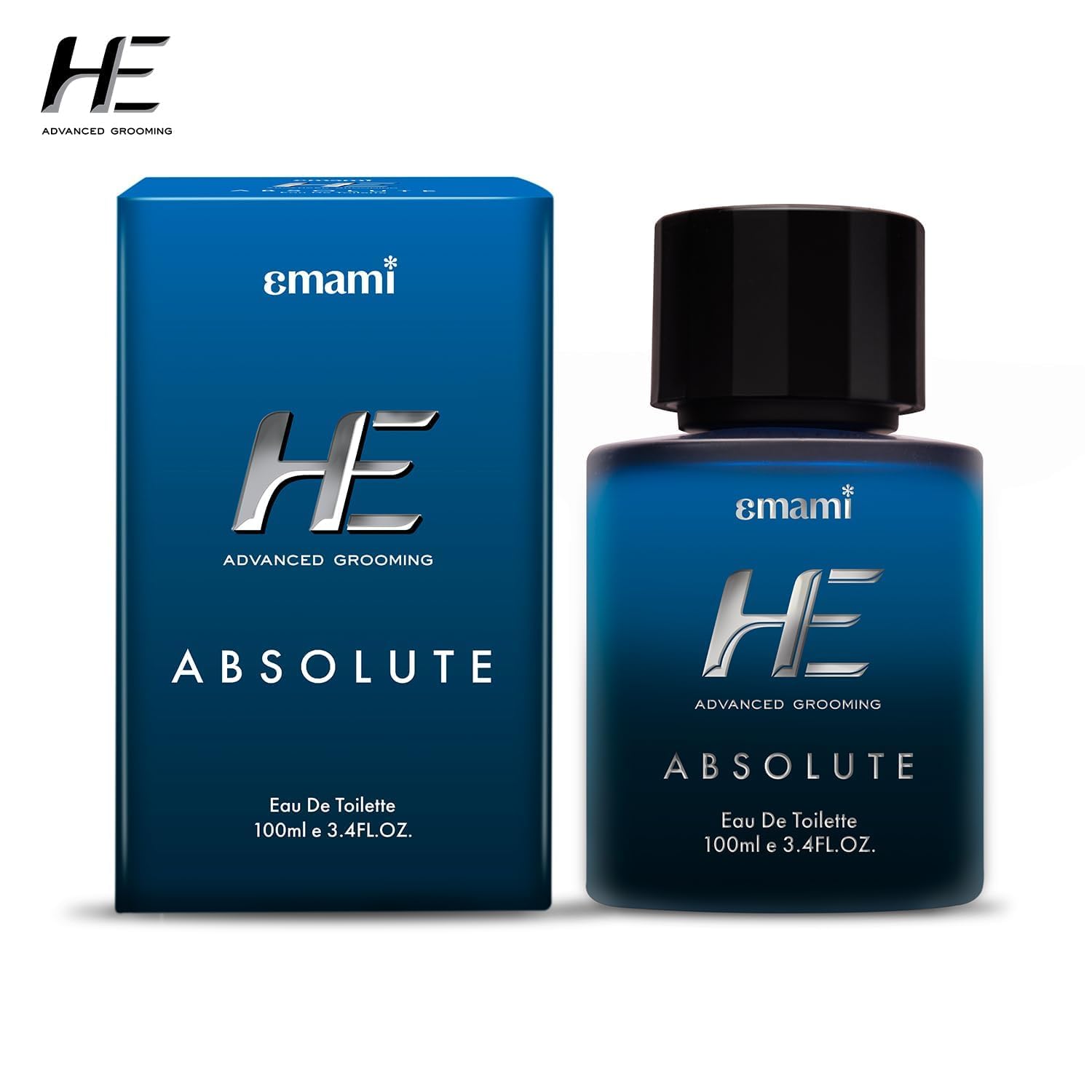 HEE Advanced Grooming Absolute EDT Perfume for Men - Spicy Woody Scent, Long Lasting Eau De Toilette Spray | Luxury Cologne & Fragrance Gift Set | Perfect for Date Night, Office & Special Occasions