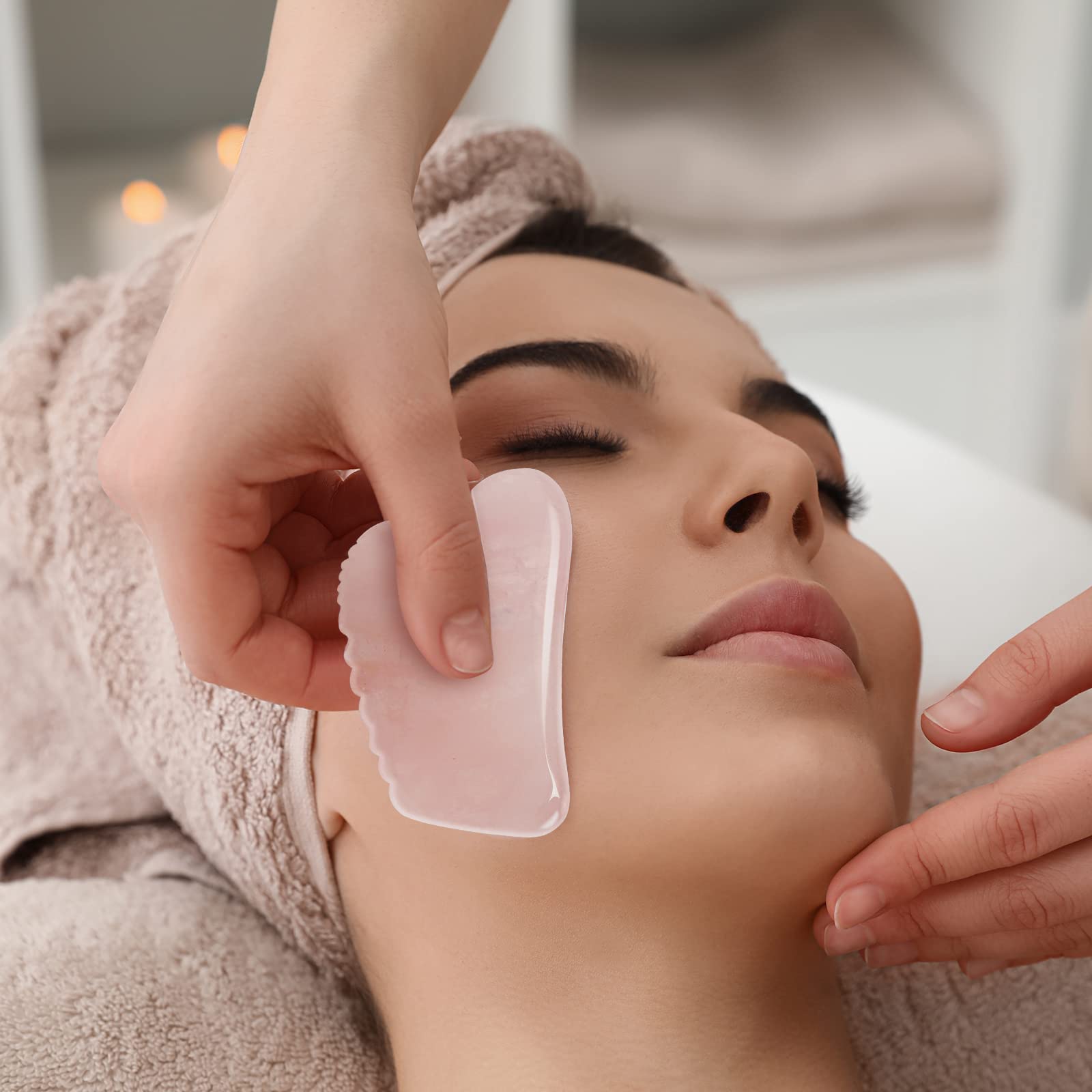 Facial Massage Tools Set for Skin Care - Ice Roller, Gua Sha, Exfoliating Loofah Sponge, Massage Gloves & Cupping Therapy Cups - Perfect Gift for Women, Mom, Wife, Girlfriend - At-Home Spa & Self-Care Routine