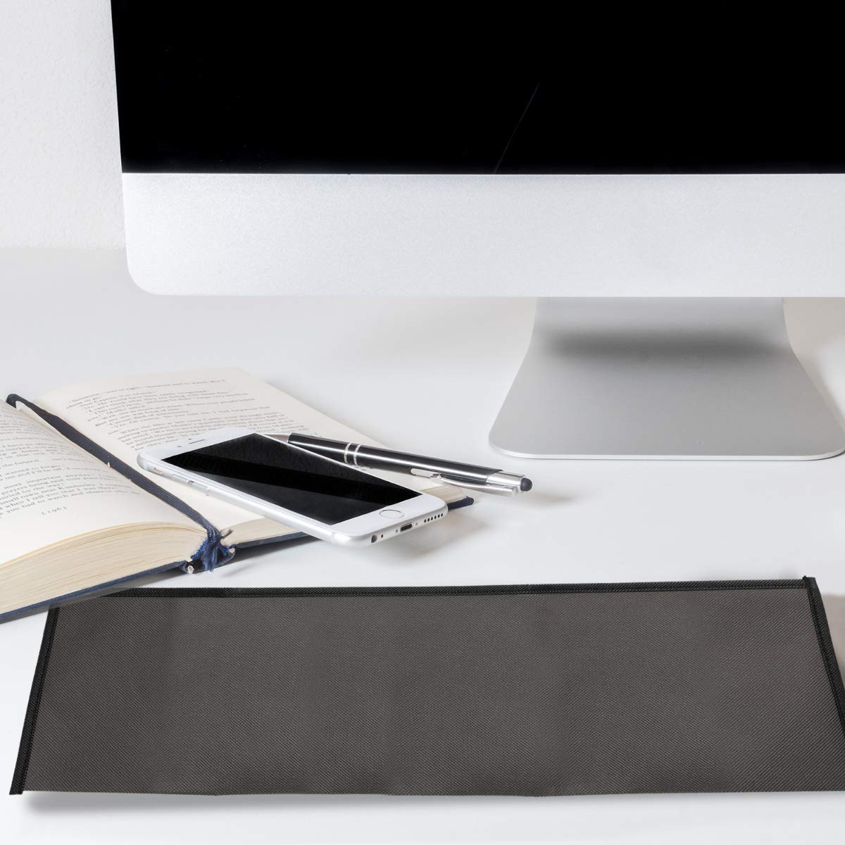 kwmobile Dust Cover for Logitech MK270 Wireless Keyboard - Fabric Computer Keyboard Protector Case (Dark Grey) - Perfect for Home, Office & Travel Use