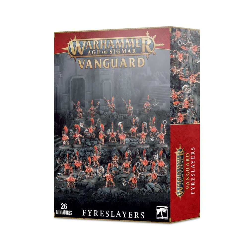 Warhammer Age of Sigmar Fyreslayers Vanguard Box Set - Miniature Wargaming Army Starter for Tabletop Battles & Collectors