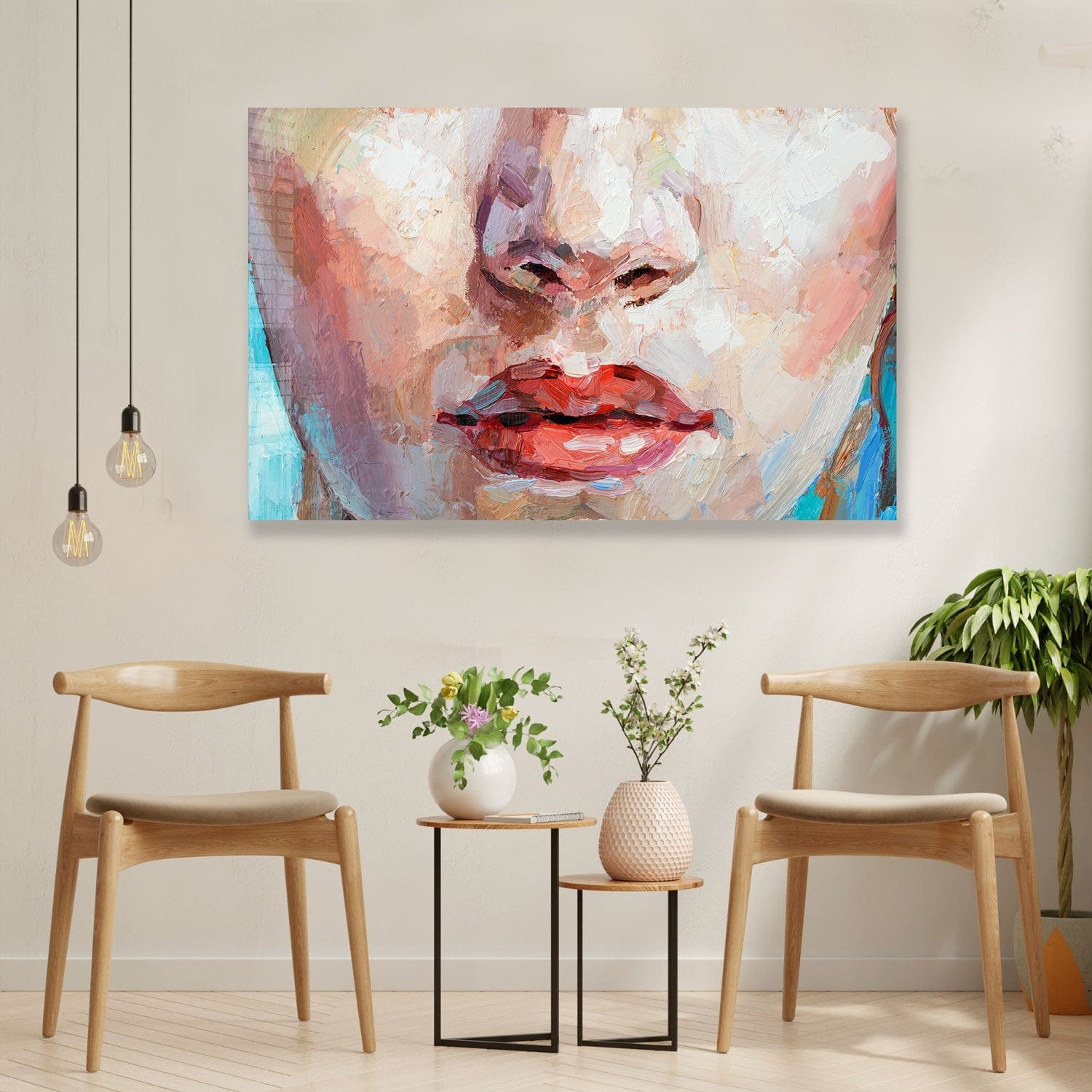Innocence Painting - Tempered Glass Wall Art Decor for Living Room, Bedroom & Office - Modern Home & Office Wall Decor