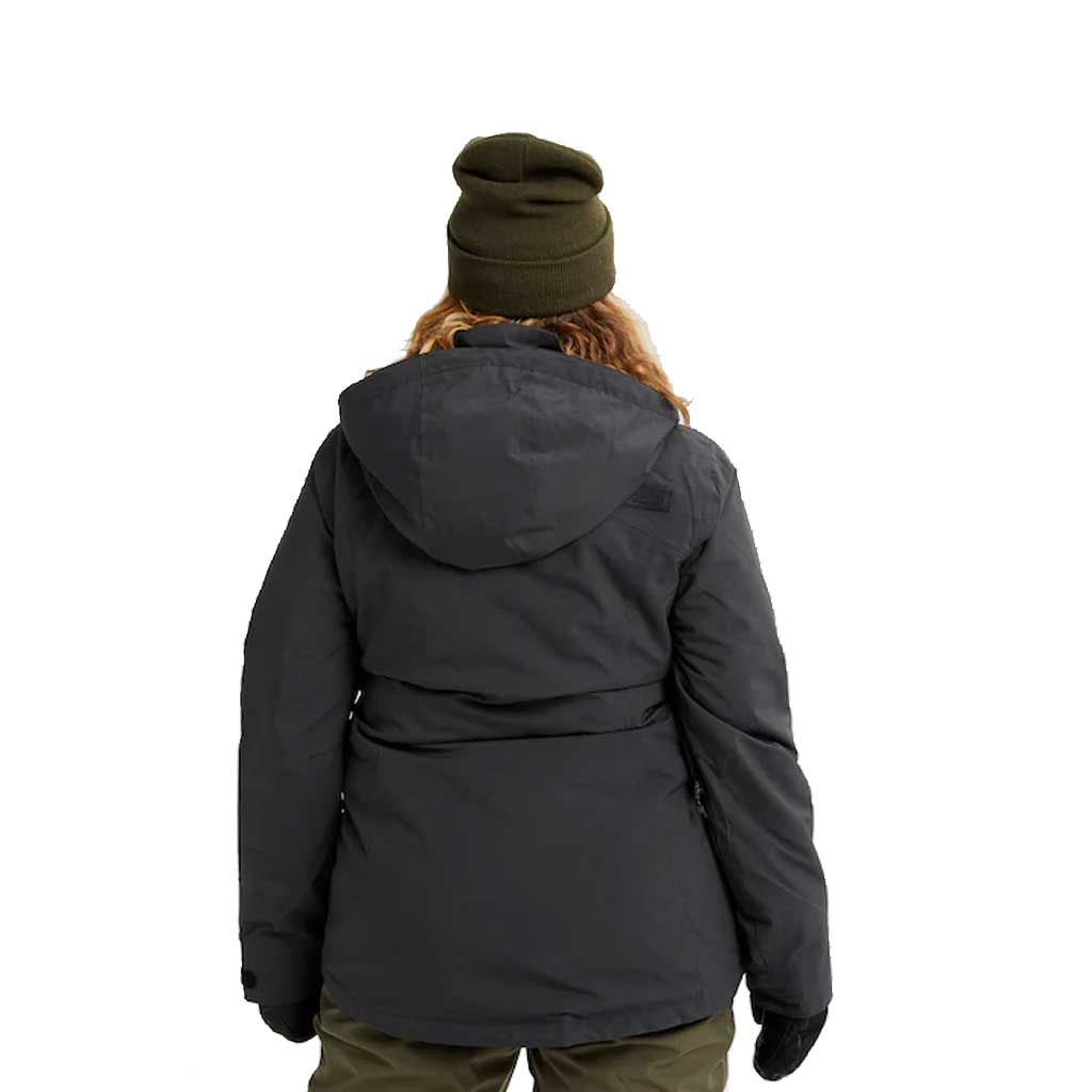 Burton 22/23 Women's Jet Set Jacket - Waterproof Snowboard Jacket for Winter Sports | True Black Heather | Skiing, Snowboarding & Outdoor Activities